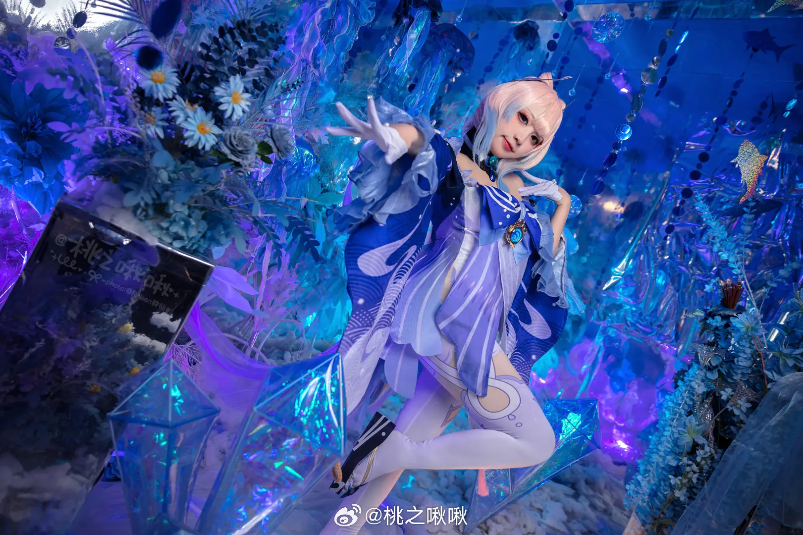 COSPLAY 沧海月明 潮起潮落  原神 珊瑚宫心海@桃之啾啾 COSPLAY-第2张