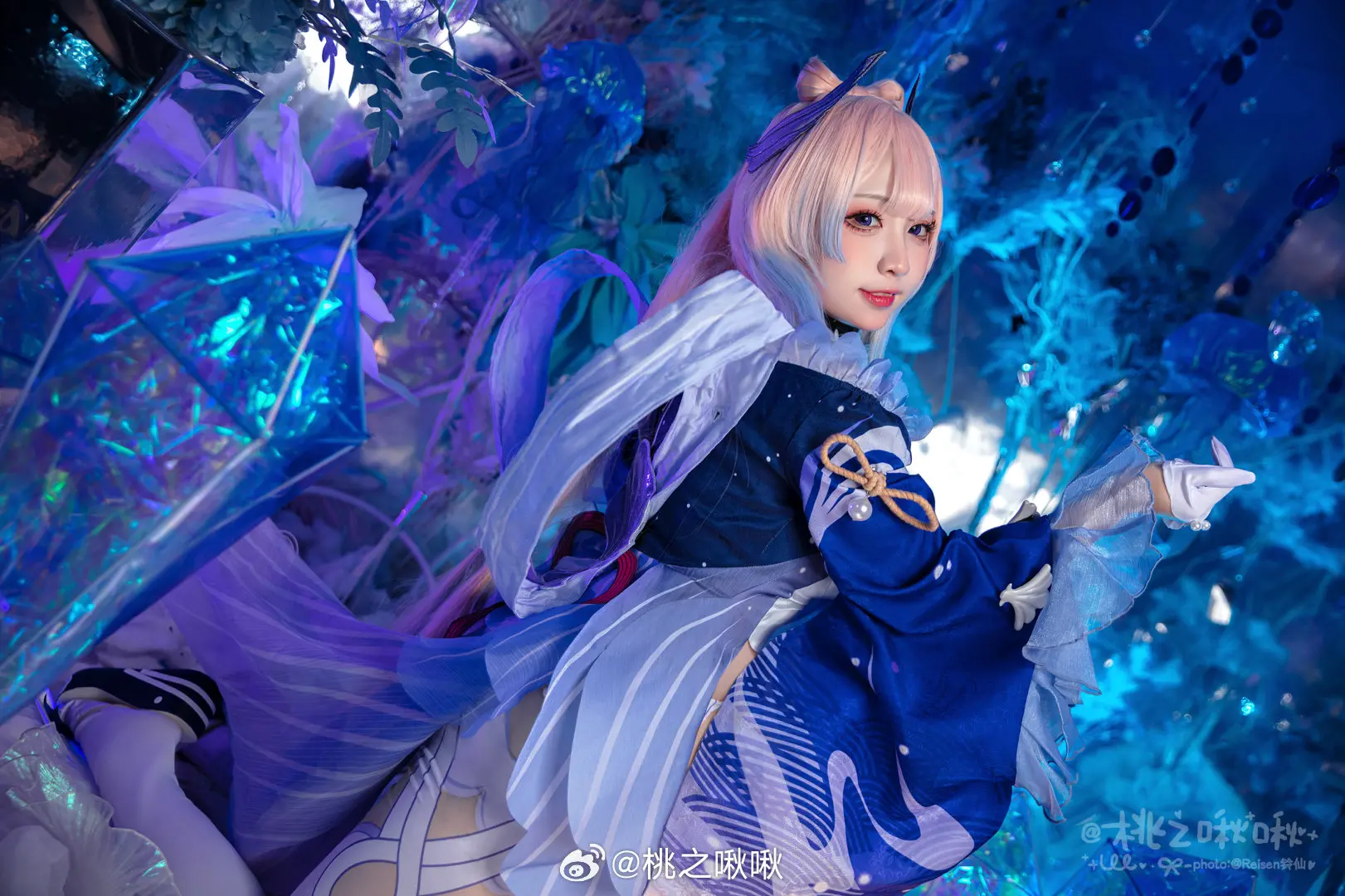 COSPLAY 沧海月明 潮起潮落  原神 珊瑚宫心海@桃之啾啾 COSPLAY-第6张