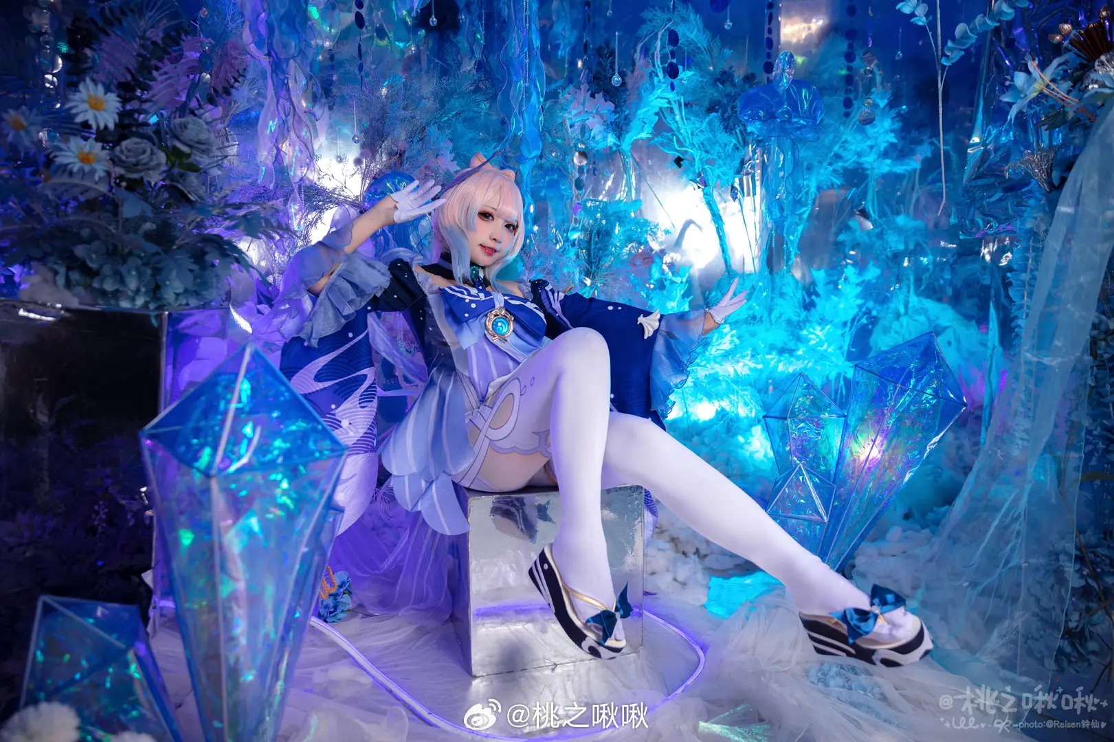 COSPLAY 沧海月明 潮起潮落  原神 珊瑚宫心海@桃之啾啾 COSPLAY-第7张