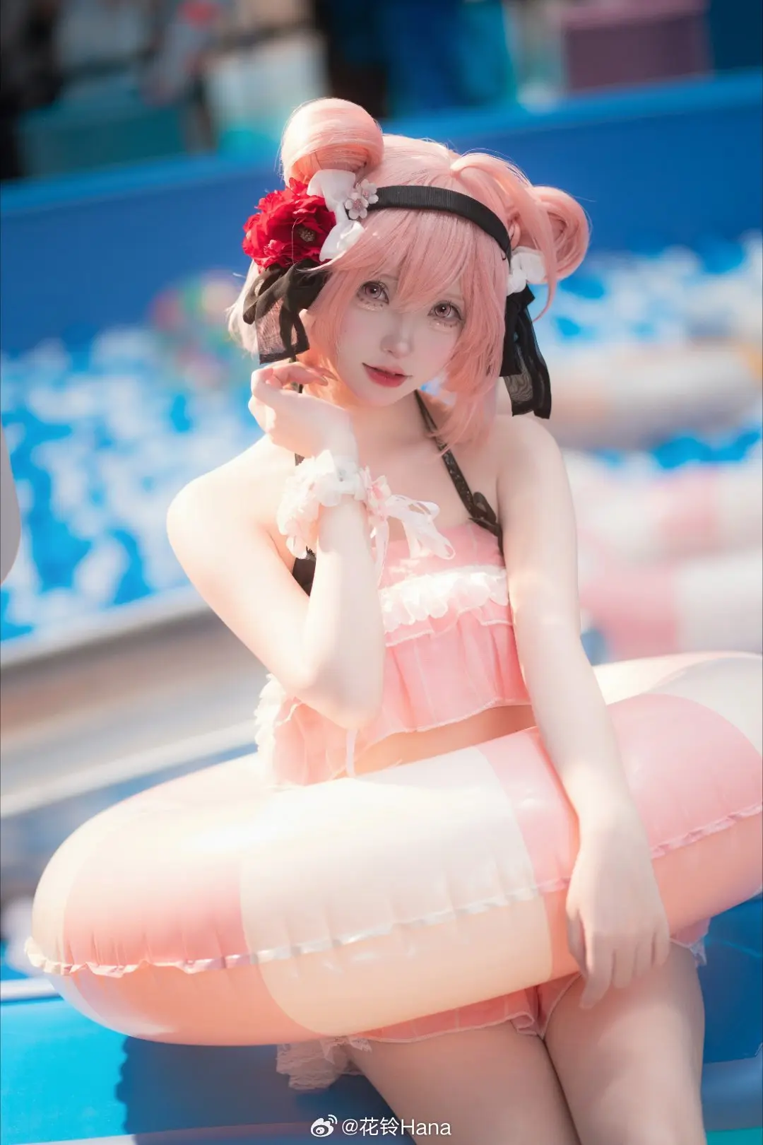 COSPLAY 虽然我个子小，但是也又在好好发育! 碧蓝航线 🌸萨拉托加🌸@花铃Hana COSPLAY-第3张
