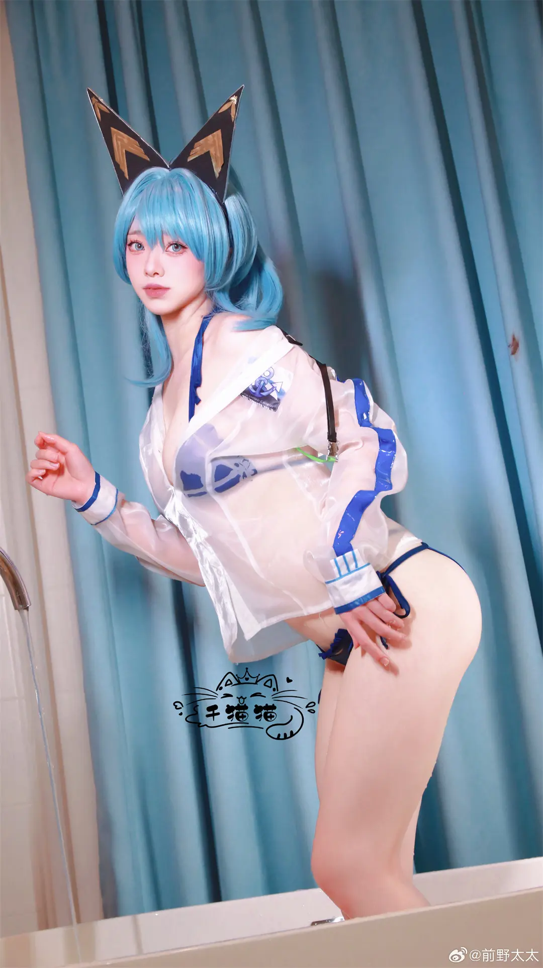 COSPLAY 胜利女神nikke·海伦·海蓝宝石cos@前野太太 COSPLAY-第2张