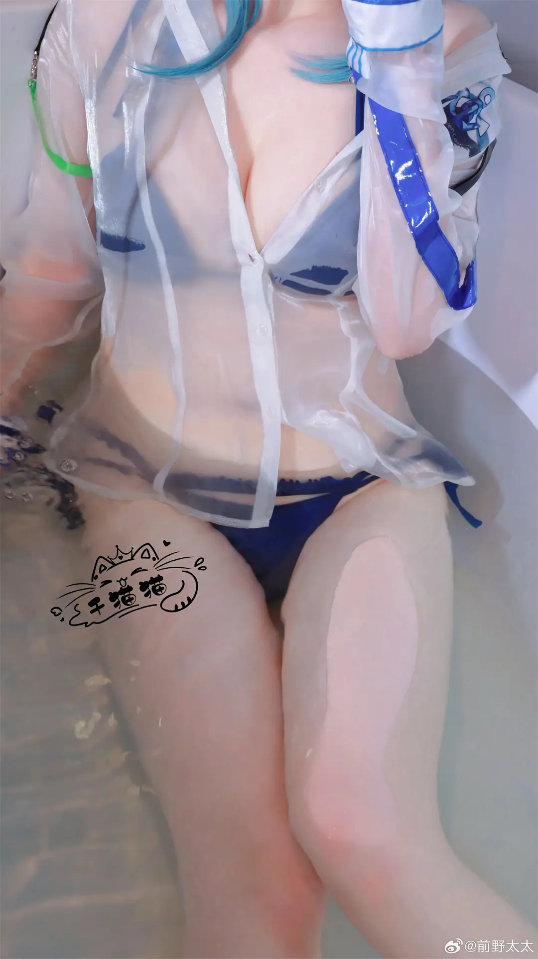 COSPLAY 胜利女神nikke·海伦·海蓝宝石cos@前野太太 COSPLAY-第5张