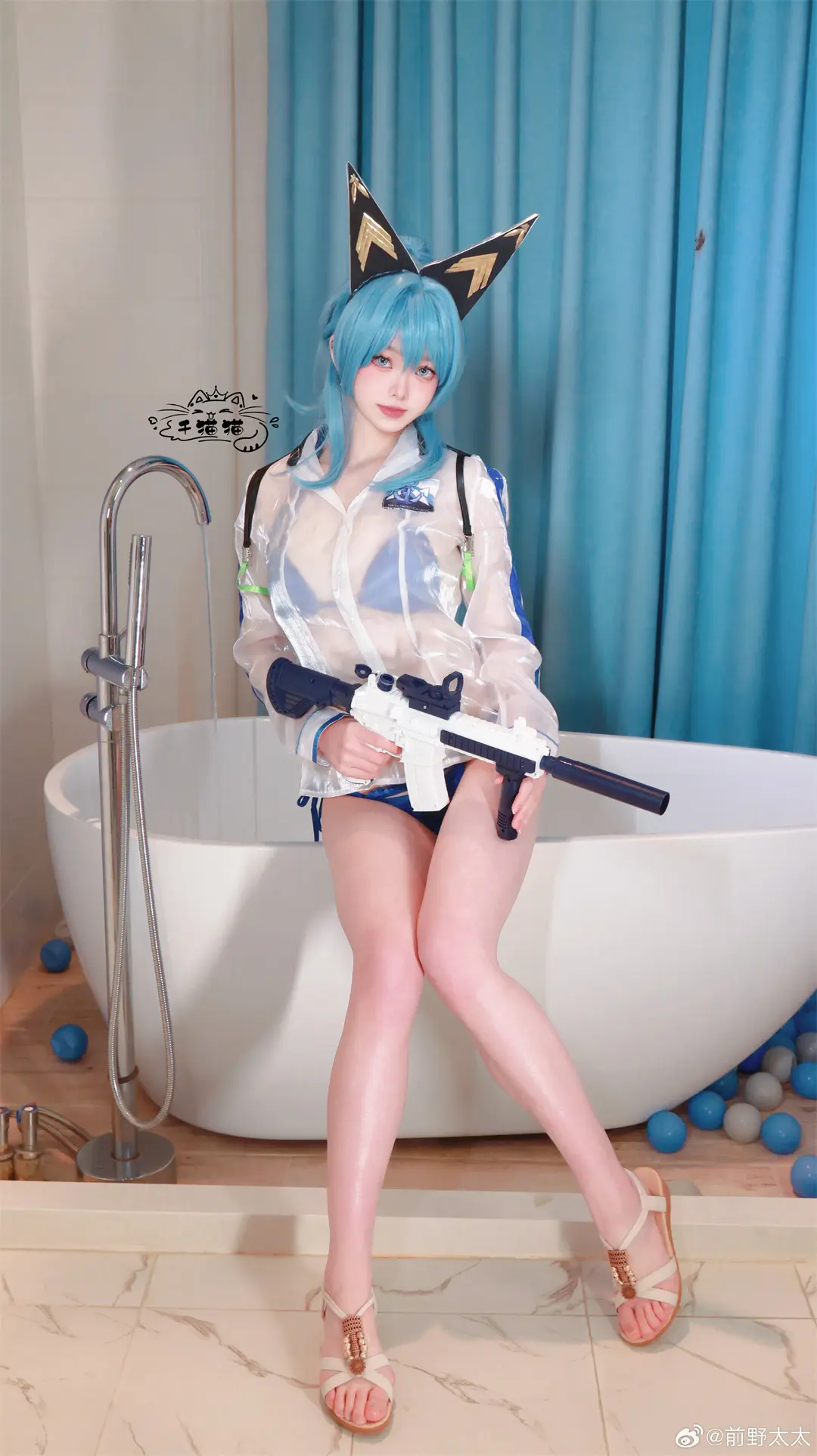 COSPLAY 胜利女神nikke·海伦·海蓝宝石cos@前野太太 COSPLAY-第14张