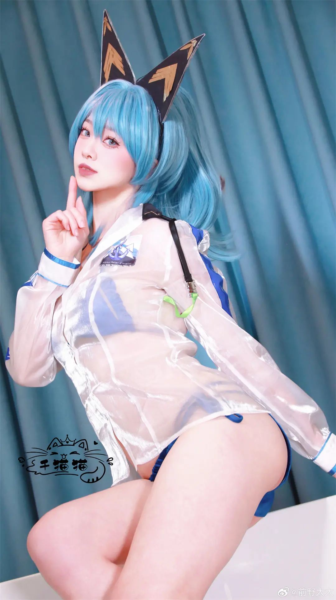 COSPLAY 胜利女神nikke·海伦·海蓝宝石cos@前野太太 COSPLAY-第16张