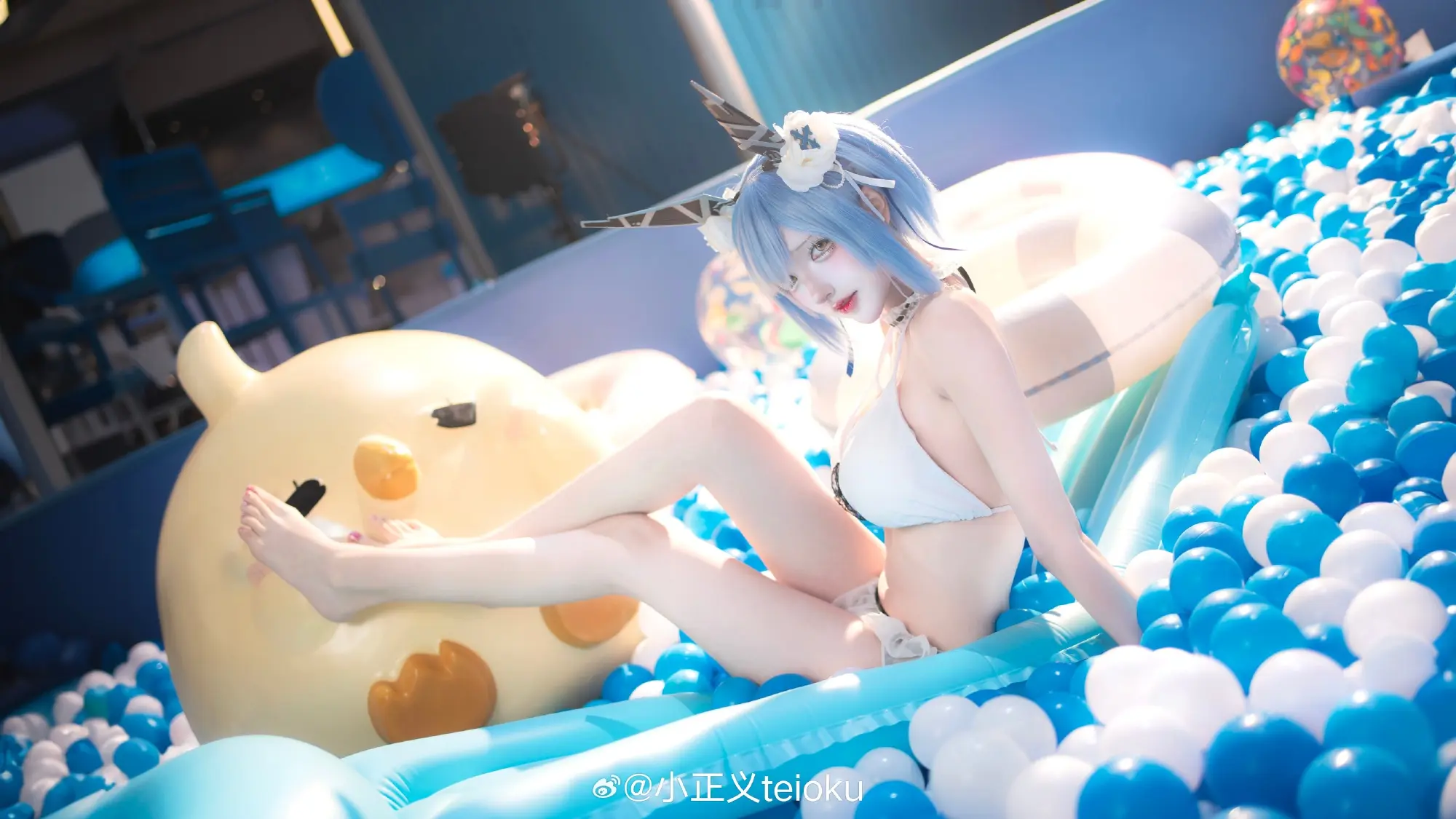 COSPLAY 🩵加斯科涅，准备完成。 碧蓝航线 加斯科涅 @小正义teioku COSPLAY-第6张