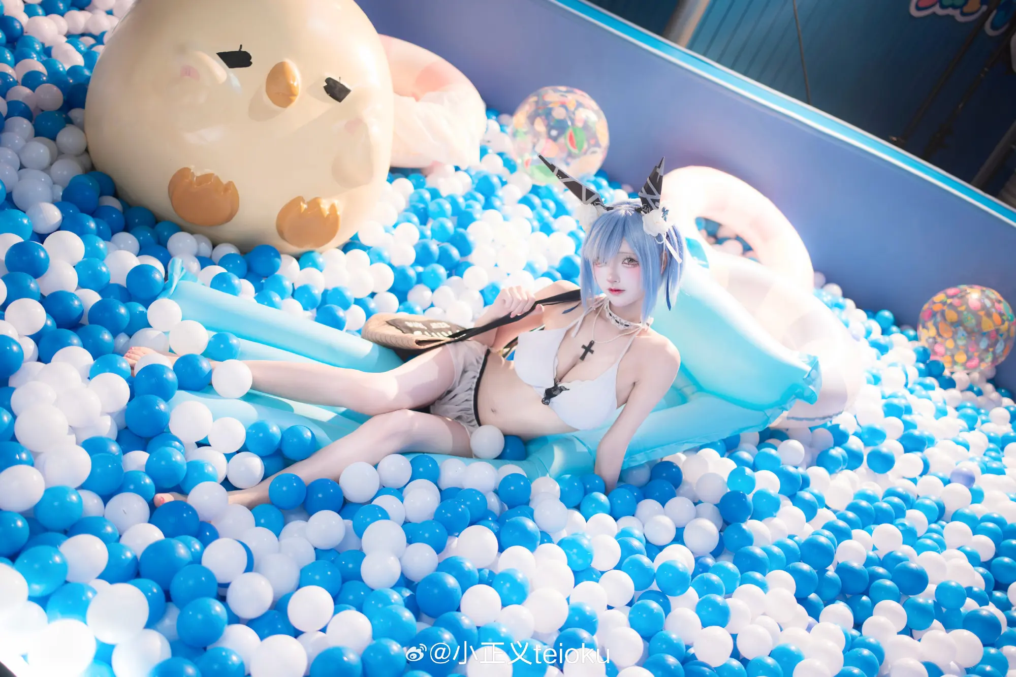 COSPLAY 🩵加斯科涅，准备完成。 碧蓝航线 加斯科涅 @小正义teioku COSPLAY-第8张
