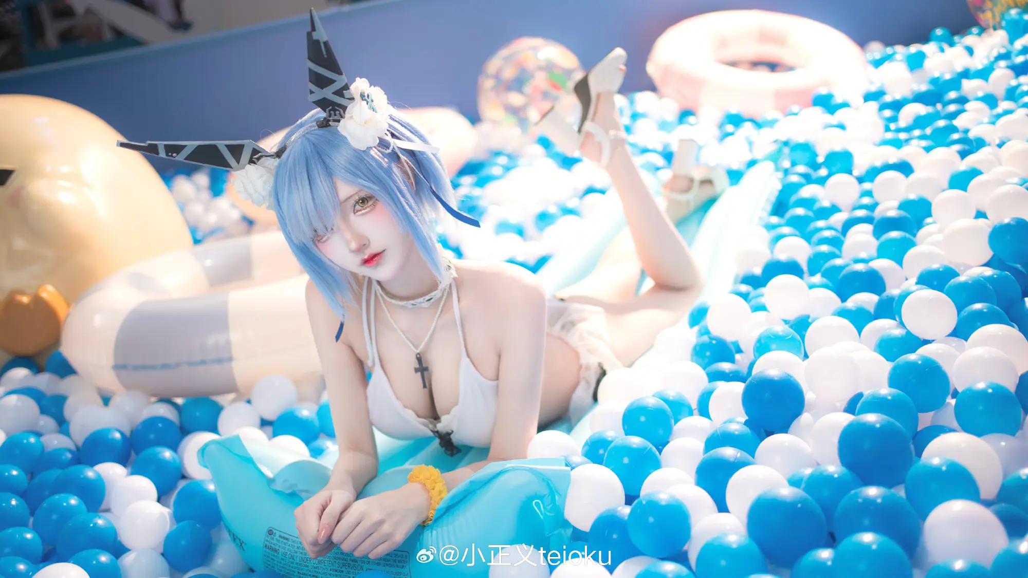 COSPLAY 🩵加斯科涅，准备完成。 碧蓝航线 加斯科涅 @小正义teioku COSPLAY-第3张