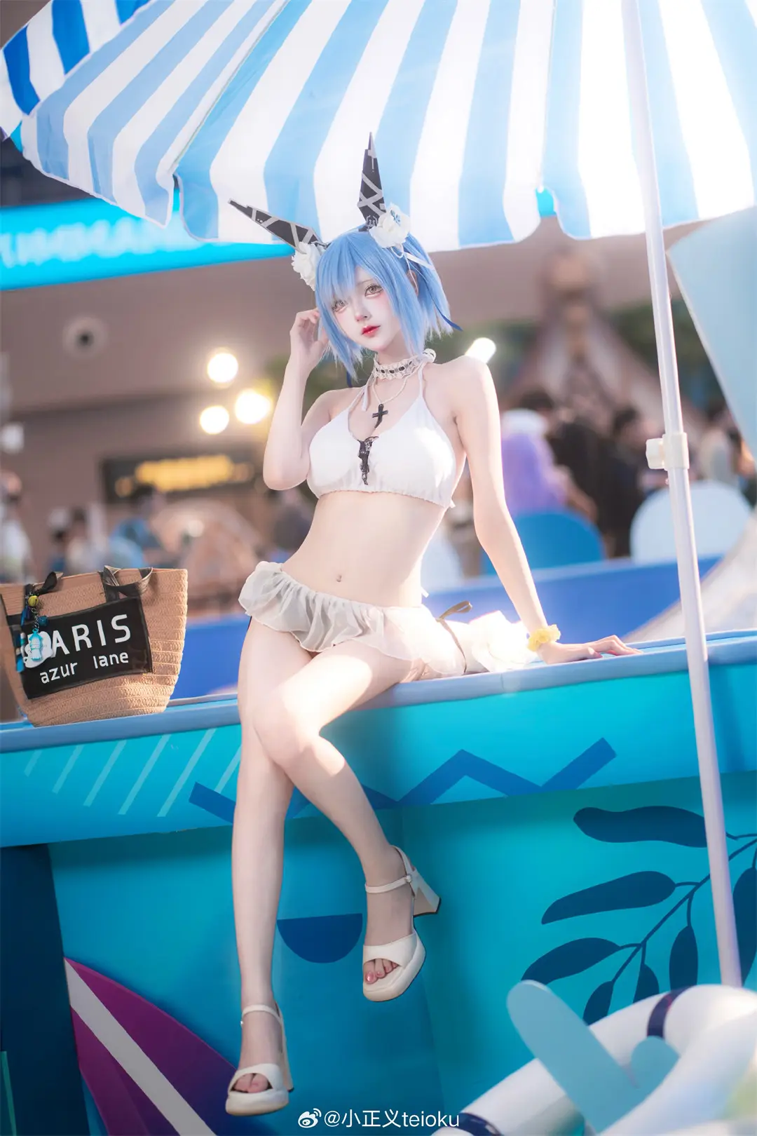 COSPLAY 🩵加斯科涅，准备完成。 碧蓝航线 加斯科涅 @小正义teioku COSPLAY-第9张