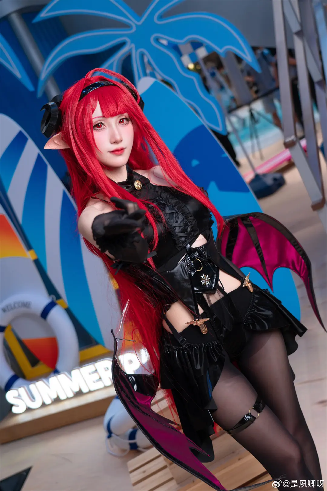 cosplay 什么港区魅魔，分明是我的堡 「琉光™」无腰边一线大开裆 ​​​@是夙卿呀 COSPLAY-第5张