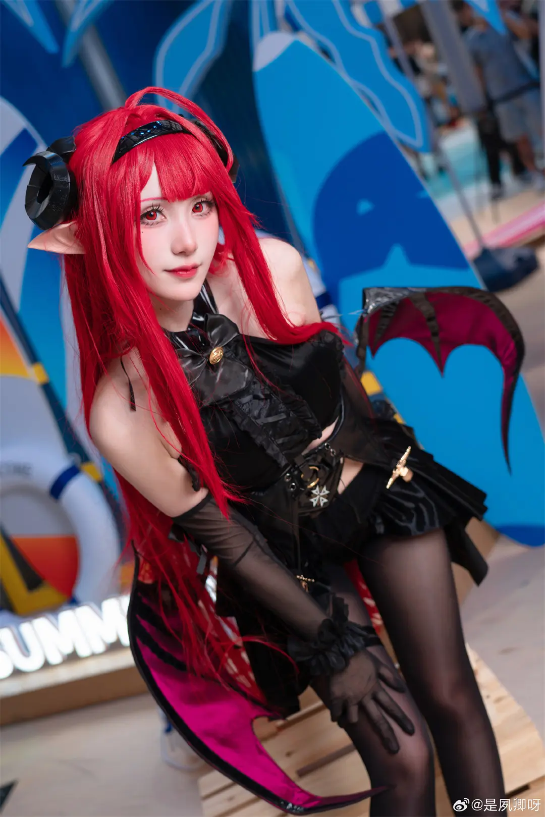 cosplay 什么港区魅魔，分明是我的堡 「琉光™」无腰边一线大开裆 ​​​@是夙卿呀 COSPLAY-第2张