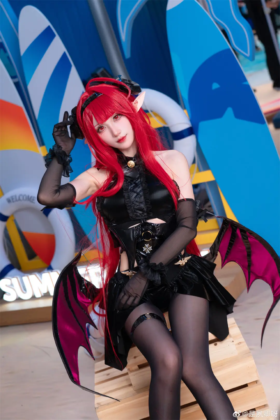cosplay 什么港区魅魔，分明是我的堡 「琉光™」无腰边一线大开裆 ​​​@是夙卿呀 COSPLAY-第6张