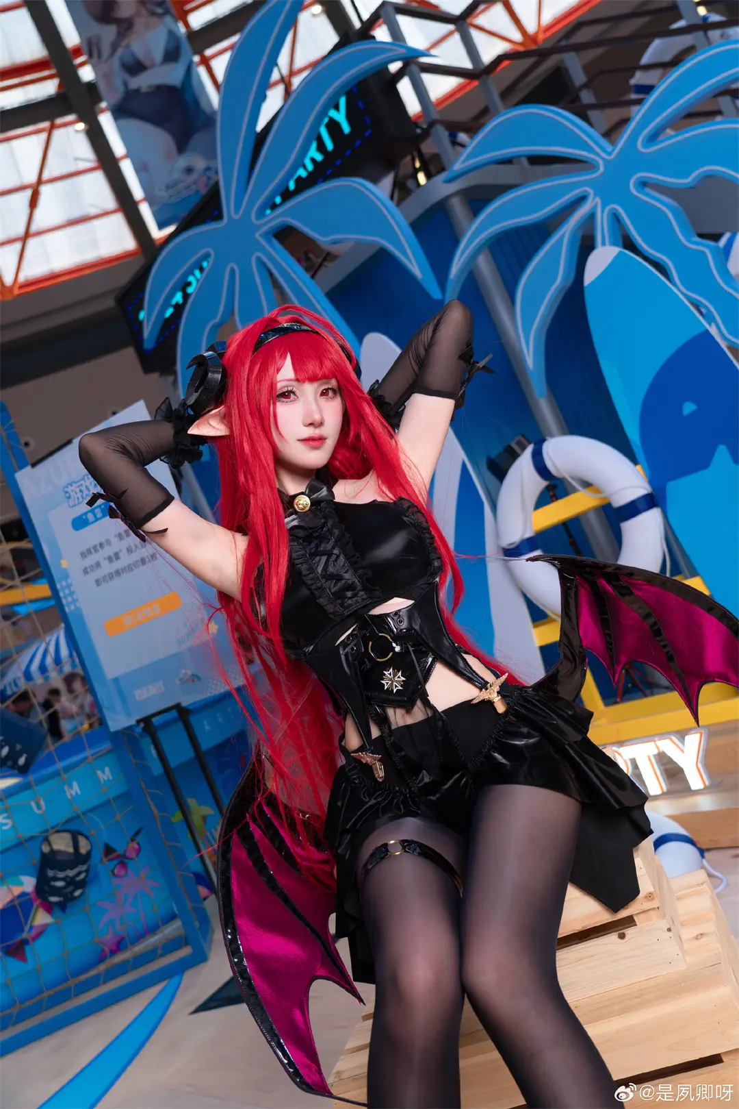 cosplay 什么港区魅魔，分明是我的堡 「琉光™」无腰边一线大开裆 ​​​@是夙卿呀-公众号小姨ai