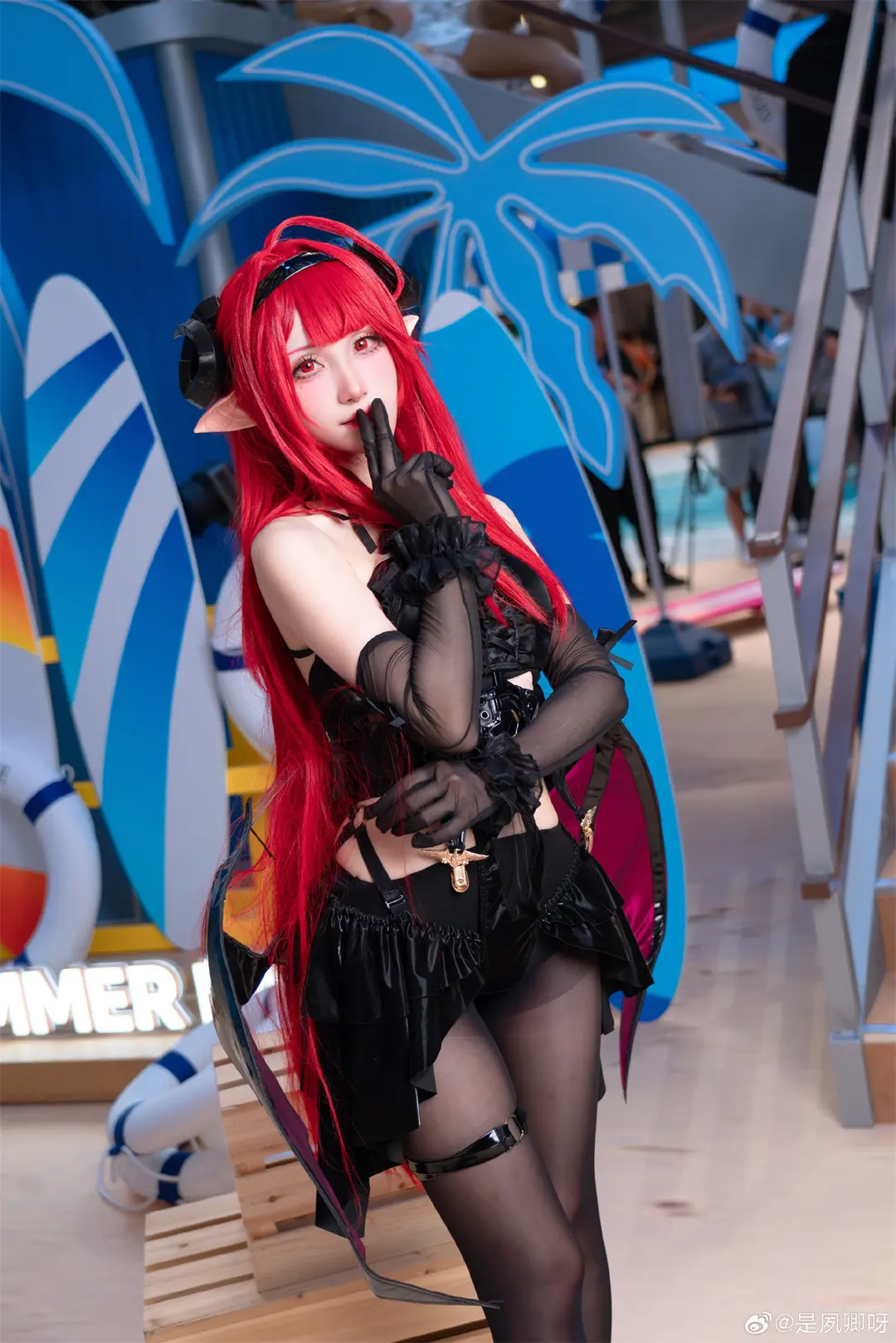 cosplay 什么港区魅魔，分明是我的堡 「琉光™」无腰边一线大开裆 ​​​@是夙卿呀 COSPLAY-第7张