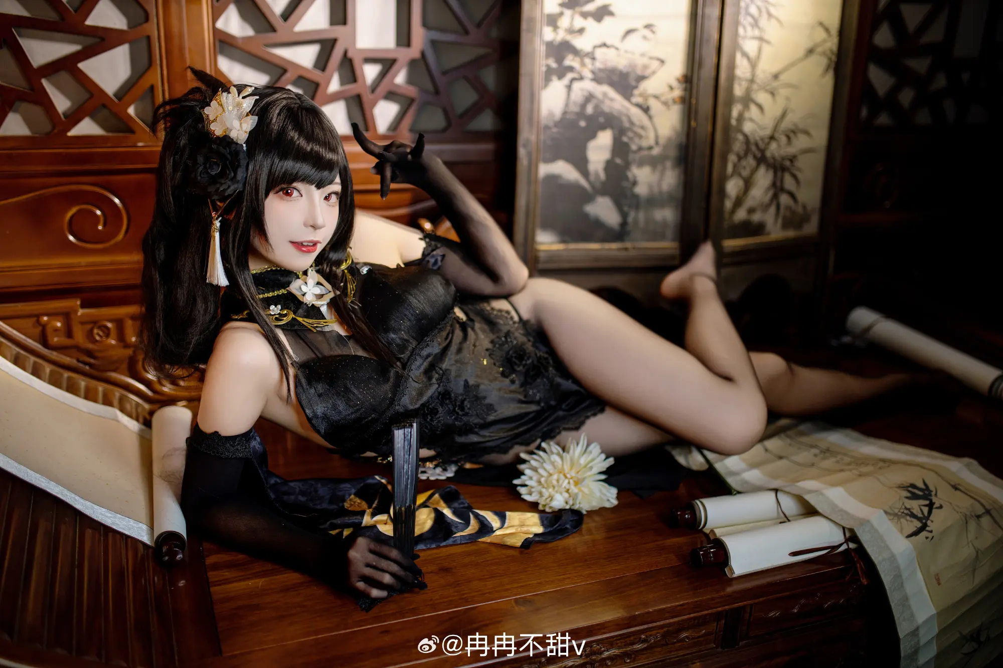 COSPLAY 你该不会，只是想和我闲聊吧？ 碧蓝航线 镇海旗袍· 奇奢华苑@冉冉不甜v COSPLAY-第8张