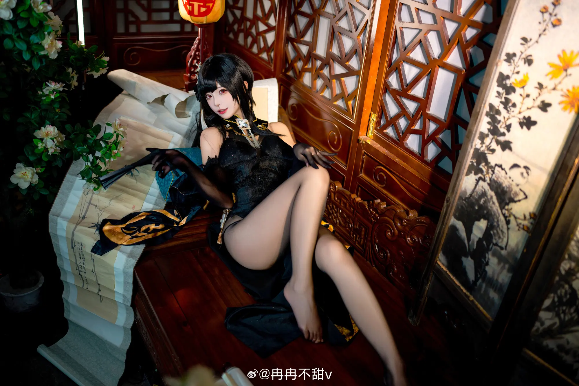 COSPLAY 你该不会，只是想和我闲聊吧？ 碧蓝航线 镇海旗袍· 奇奢华苑@冉冉不甜v COSPLAY-第2张