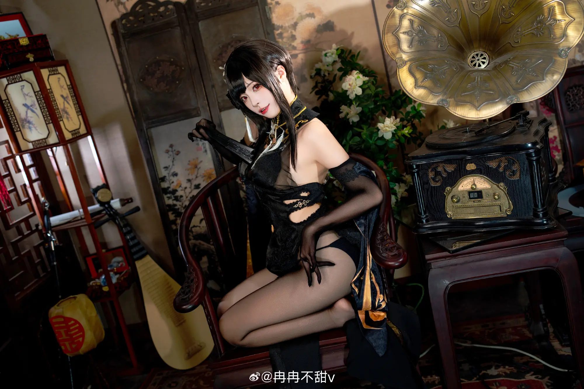 COSPLAY 你该不会，只是想和我闲聊吧？ 碧蓝航线 镇海旗袍· 奇奢华苑@冉冉不甜v COSPLAY-第9张