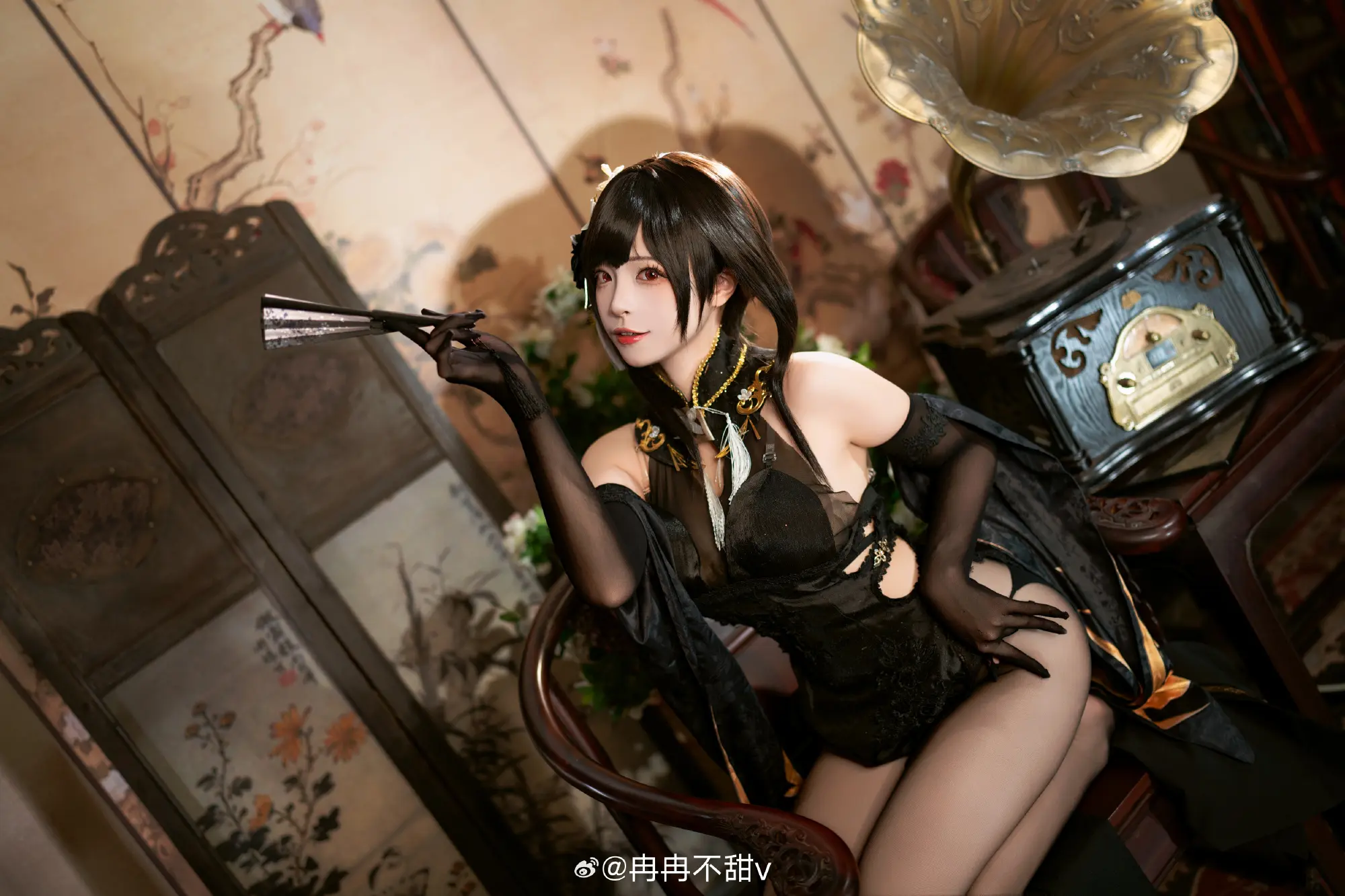 COSPLAY 你该不会，只是想和我闲聊吧？ 碧蓝航线 镇海旗袍· 奇奢华苑@冉冉不甜v COSPLAY-第5张