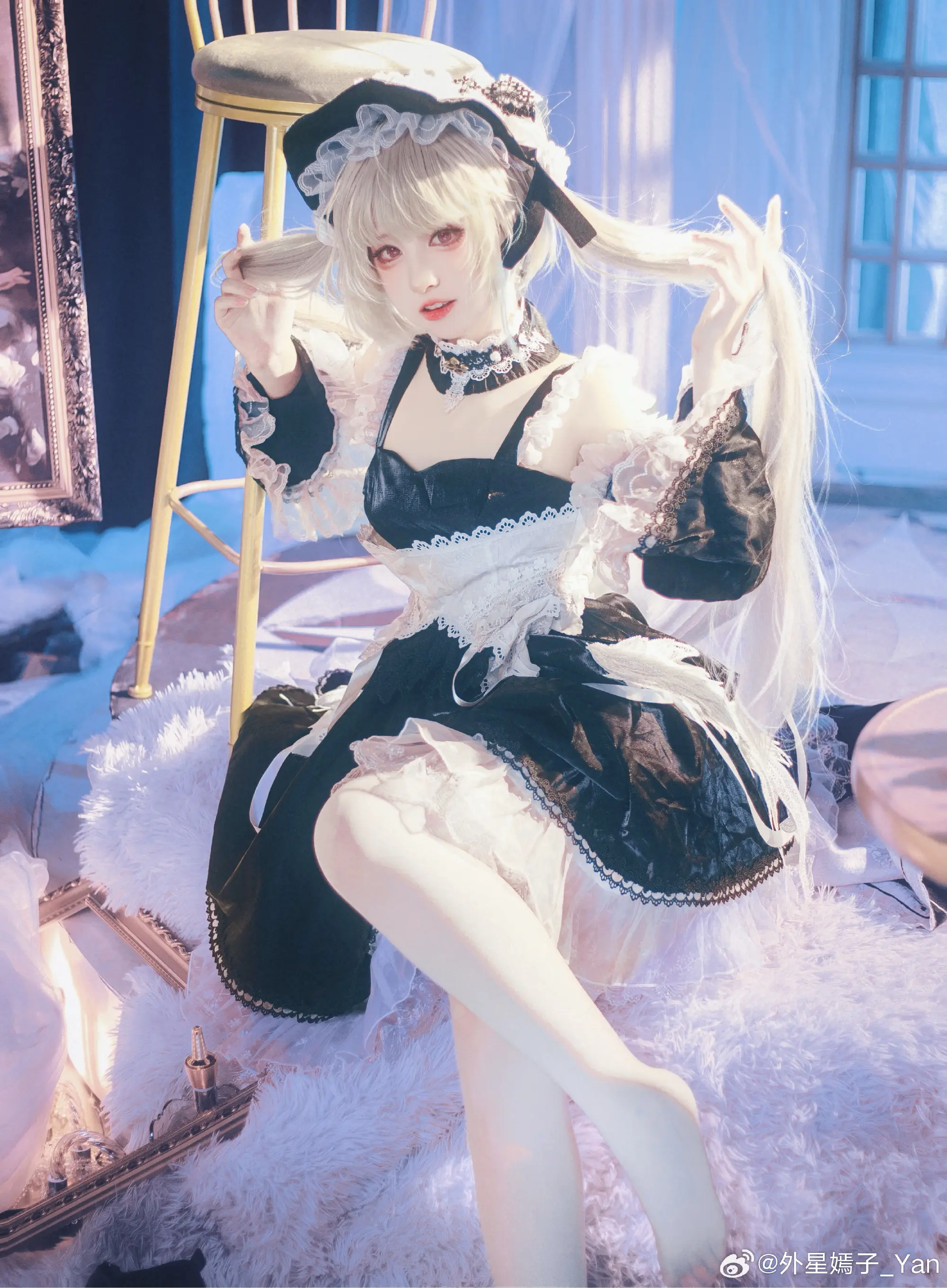 COSPLAY 虽然礼仪的练习很累😣，不过可畏会坚持下去！碧蓝航线 小可畏@外星嫣子_Yan-公众号小姨ai