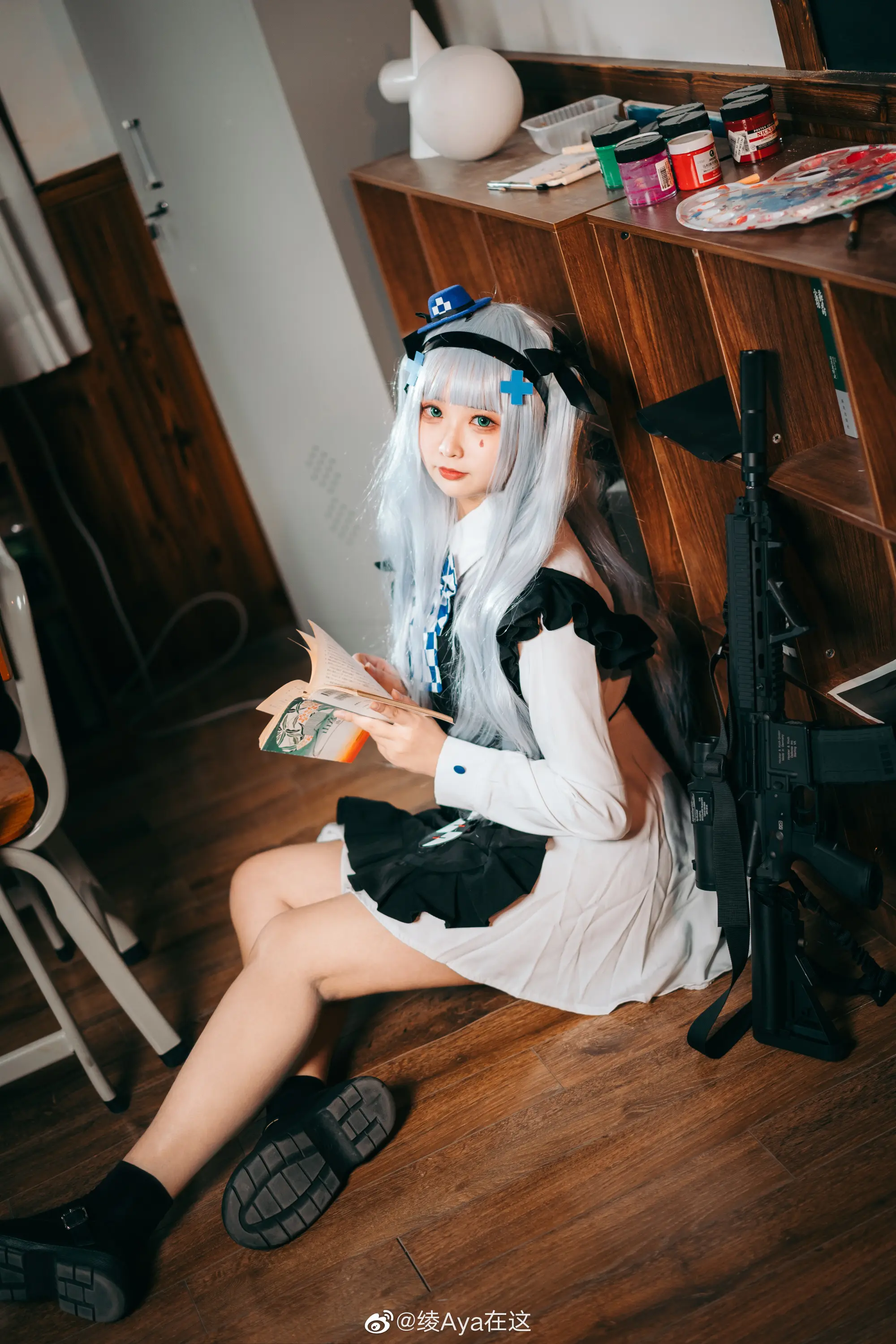 HK416 黑猫的赠礼🐈‍⬛cos@绫Aya在这-公众号小姨ai