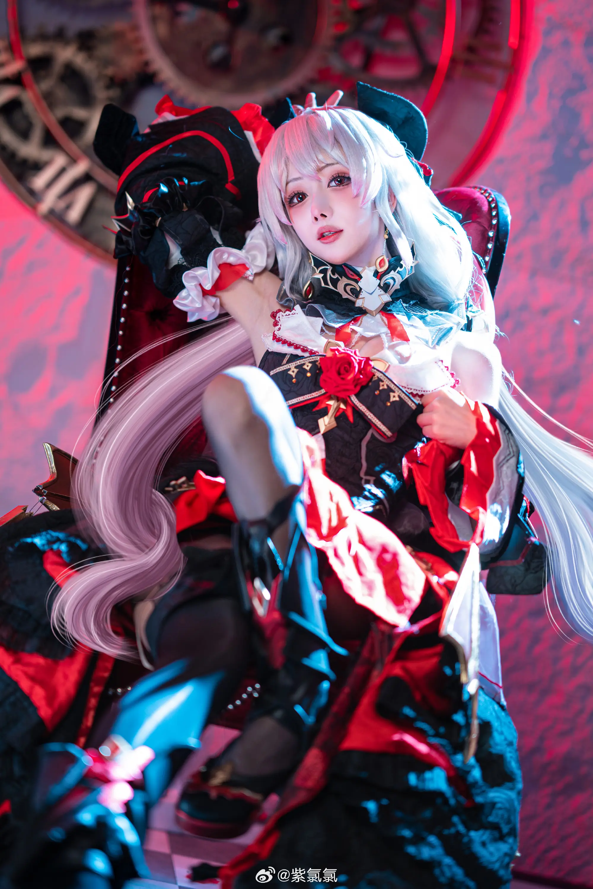 COSPLAY 不变的是那份炽热的思念 崩坏3 月下誓约德丽莎cos@紫氯氯 COSPLAY-第2张