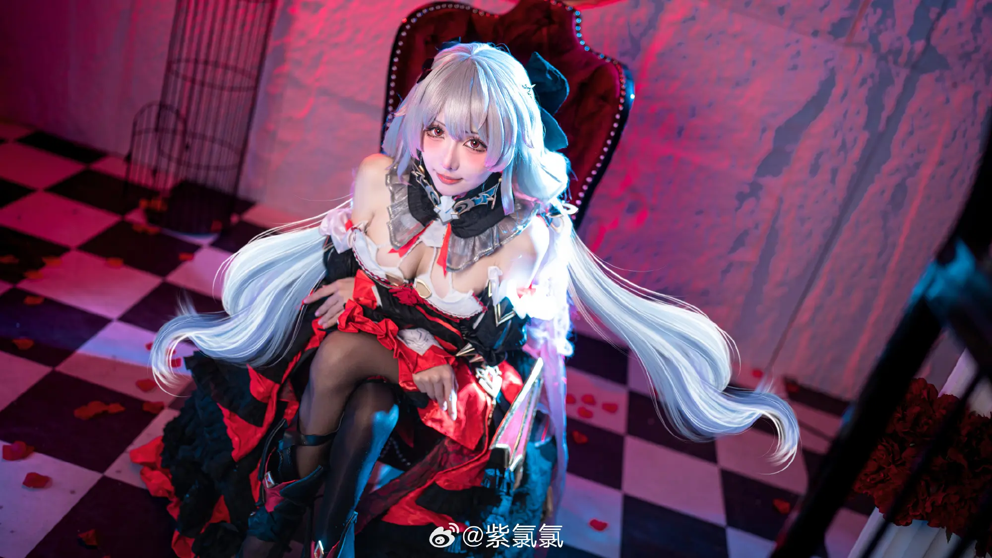 COSPLAY 不变的是那份炽热的思念 崩坏3 月下誓约德丽莎cos@紫氯氯 COSPLAY-第4张