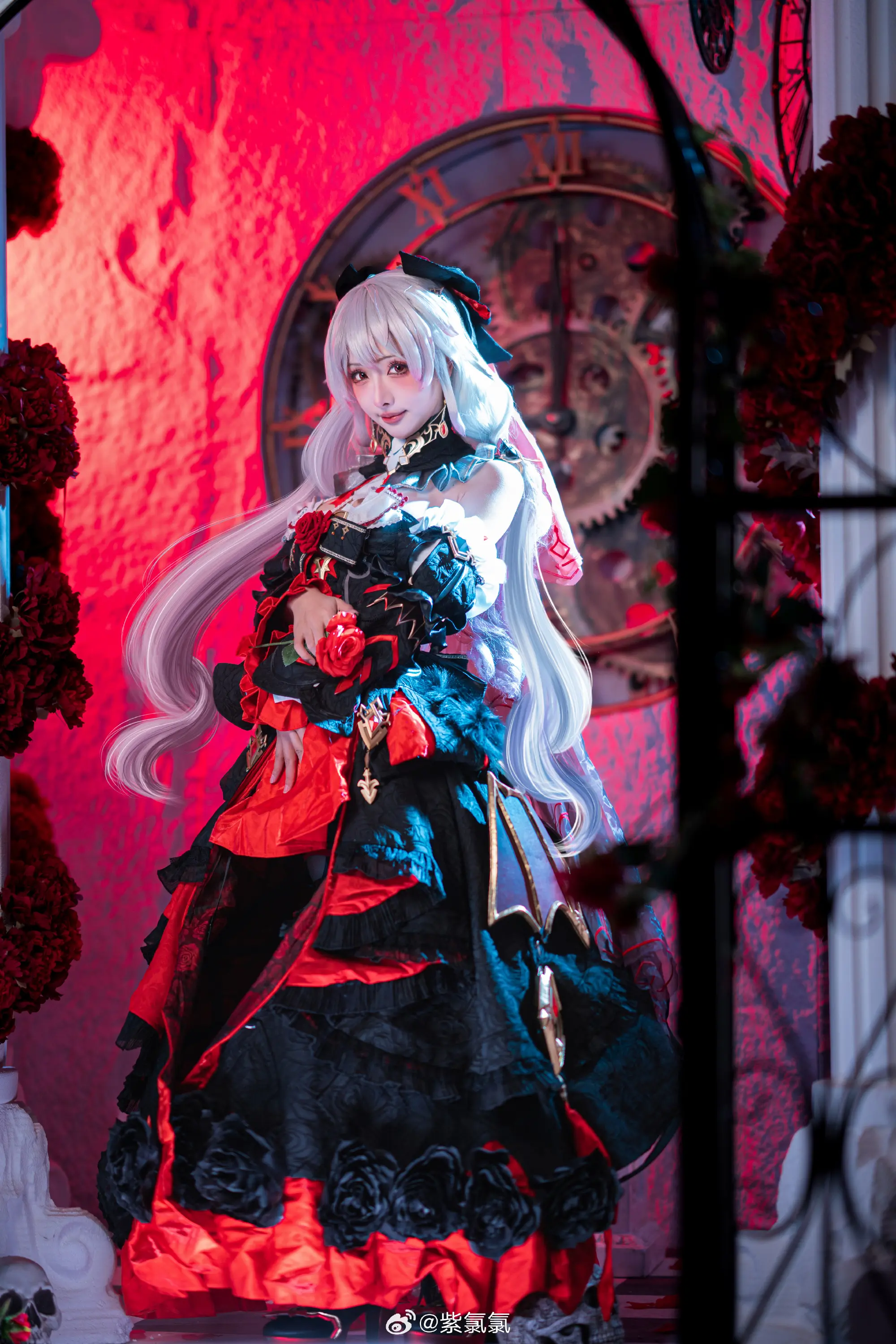 COSPLAY 不变的是那份炽热的思念 崩坏3 月下誓约德丽莎cos@紫氯氯 COSPLAY-第7张