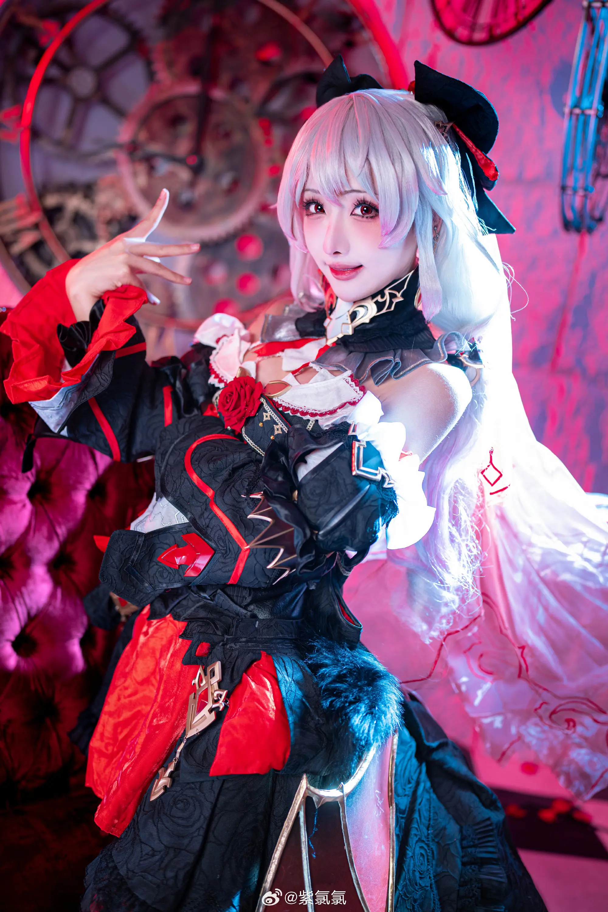 COSPLAY 不变的是那份炽热的思念 崩坏3 月下誓约德丽莎cos@紫氯氯 COSPLAY-第9张