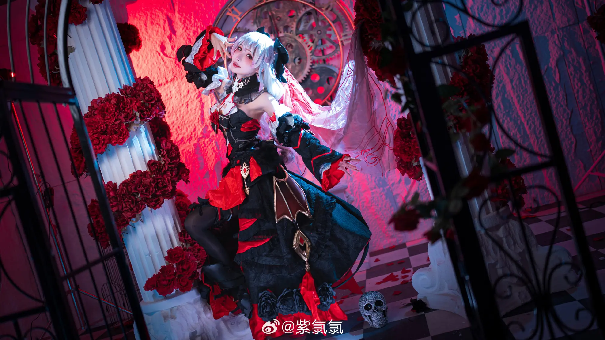 COSPLAY 不变的是那份炽热的思念 崩坏3 月下誓约德丽莎cos@紫氯氯 COSPLAY-第6张