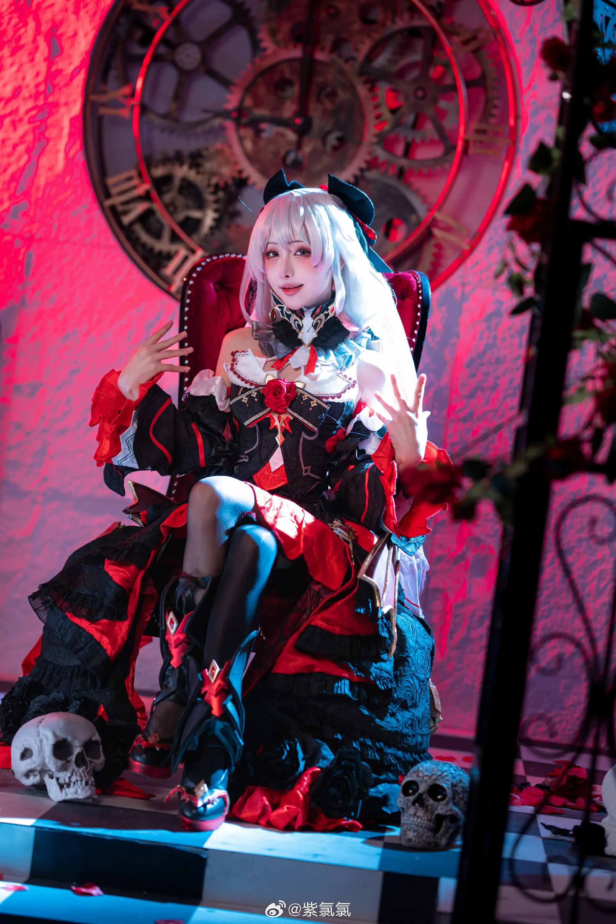 COSPLAY 不变的是那份炽热的思念 崩坏3 月下誓约德丽莎cos@紫氯氯 COSPLAY-第11张