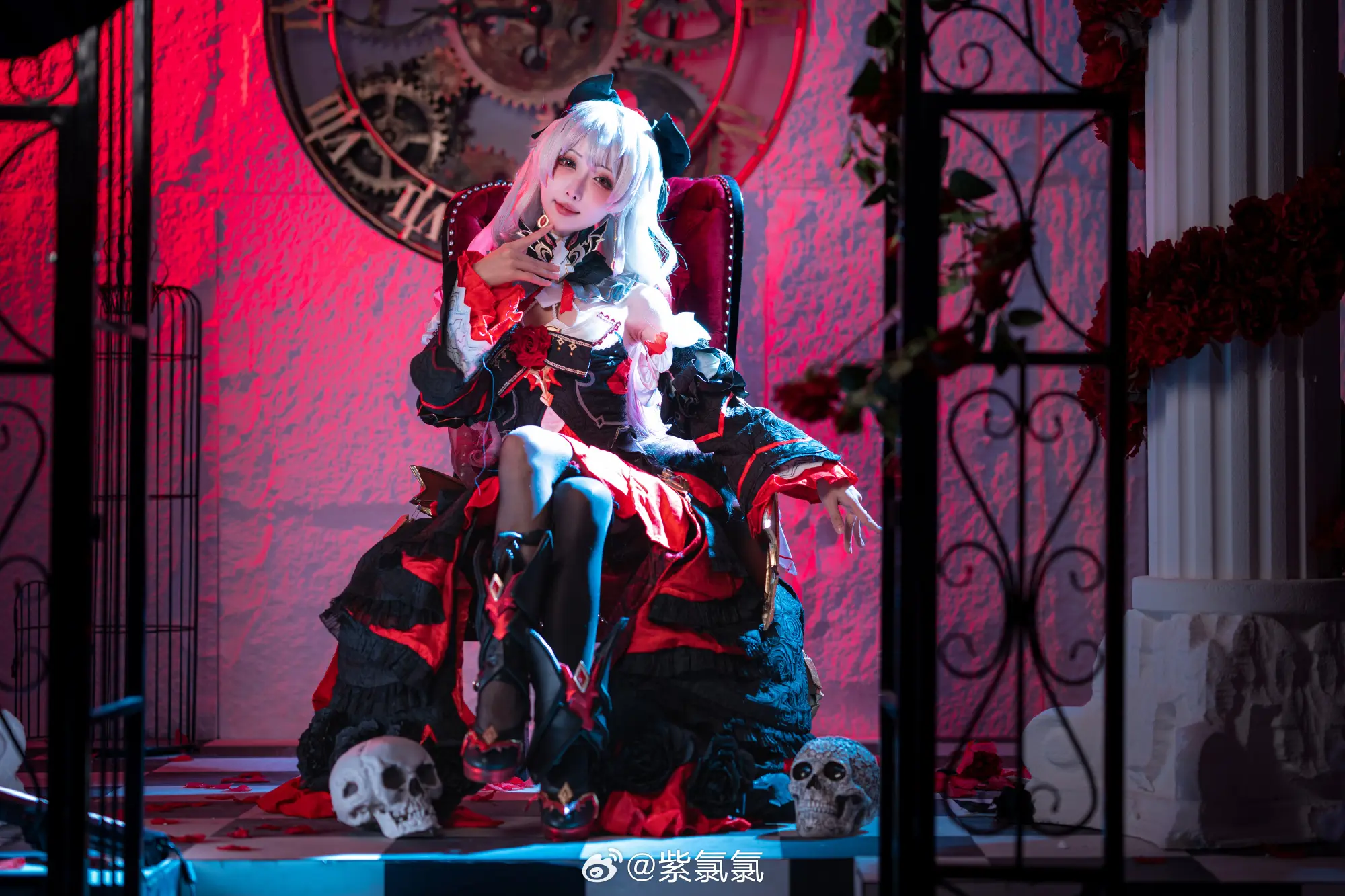 COSPLAY 不变的是那份炽热的思念 崩坏3 月下誓约德丽莎cos@紫氯氯 COSPLAY-第13张