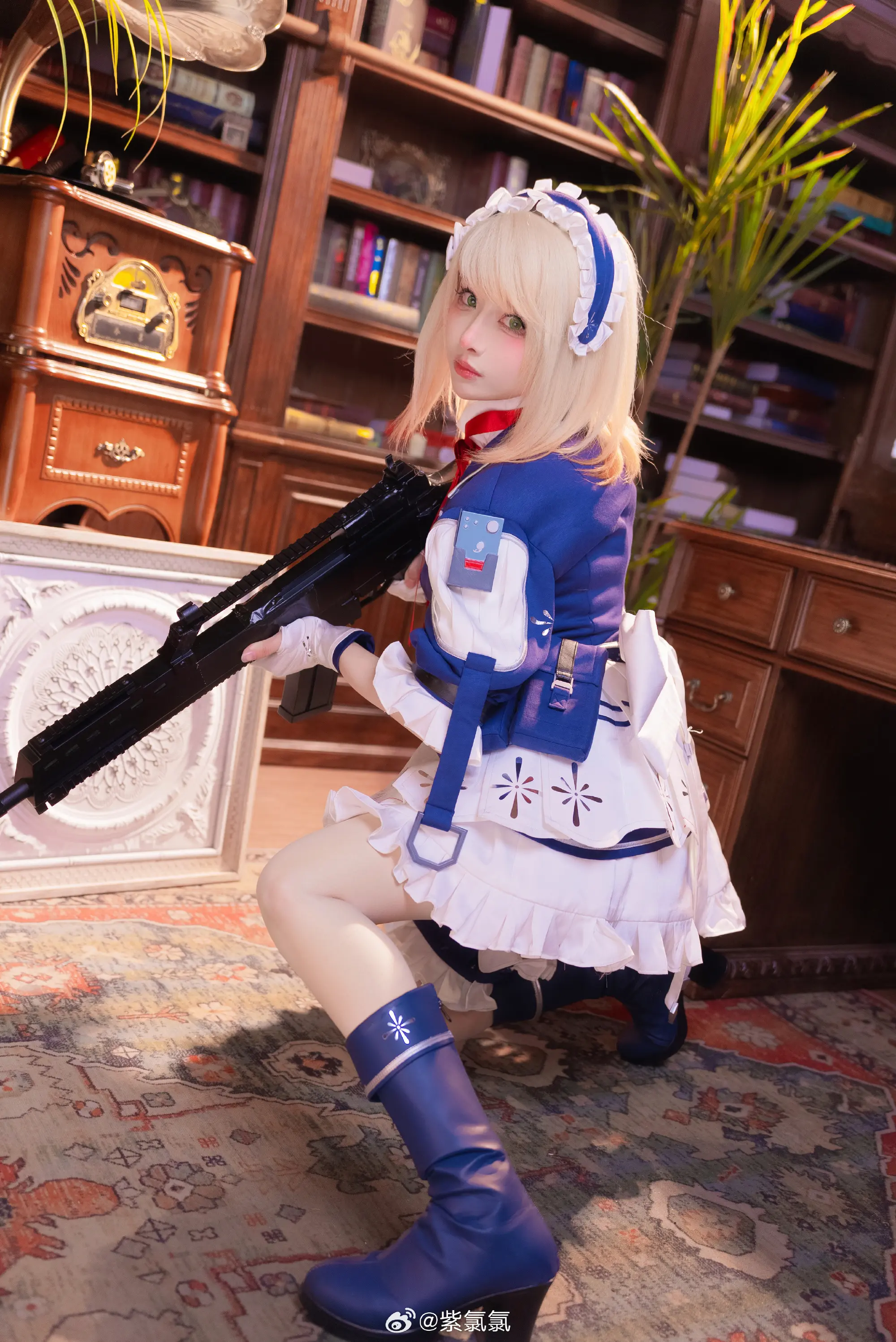 COSPLAY 桑朵莱希，为您服务，长官，今天的红茶请放心交给我吧 少前2追放@紫氯氯 COSPLAY-第10张