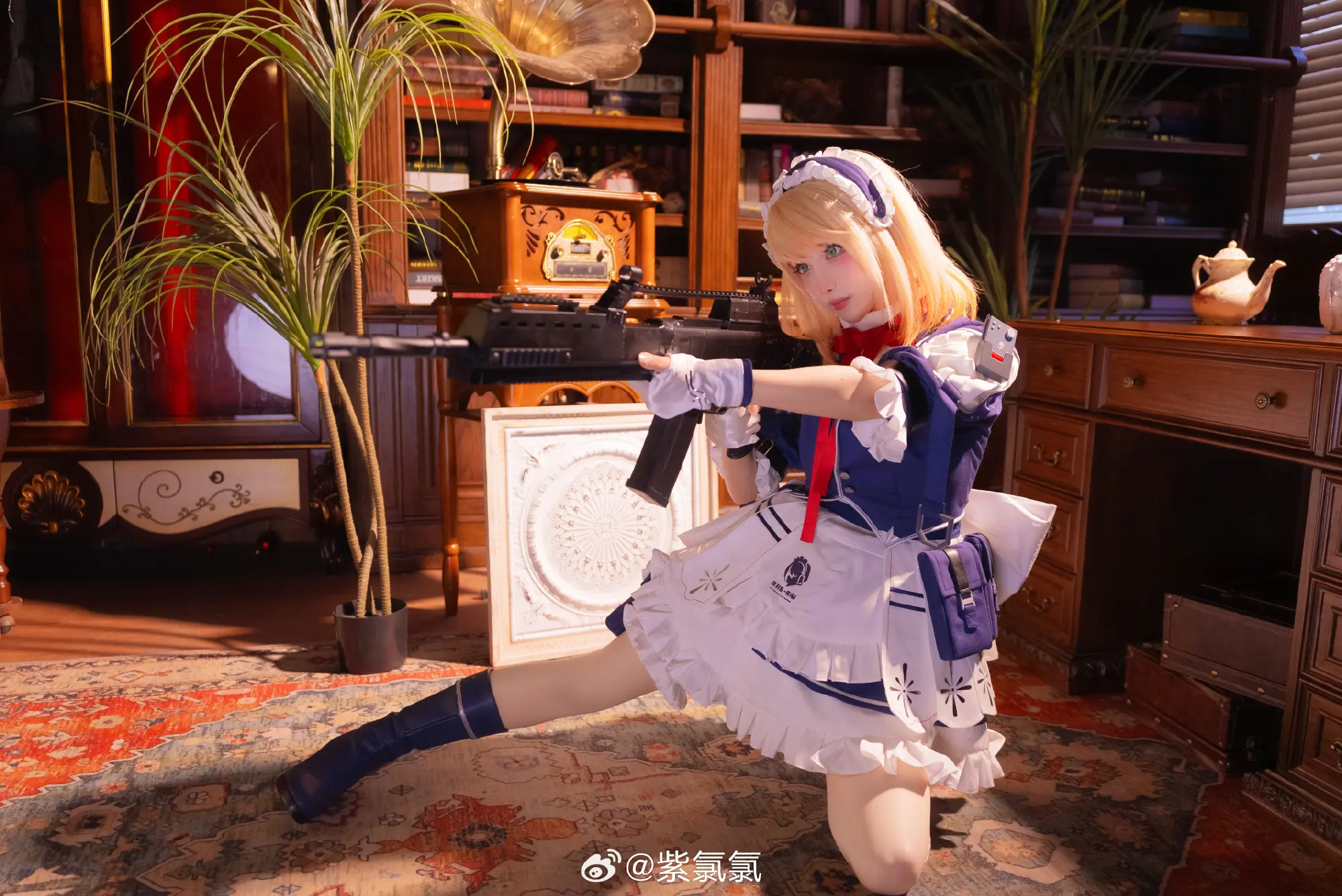 COSPLAY 桑朵莱希，为您服务，长官，今天的红茶请放心交给我吧 少前2追放@紫氯氯 COSPLAY-第8张