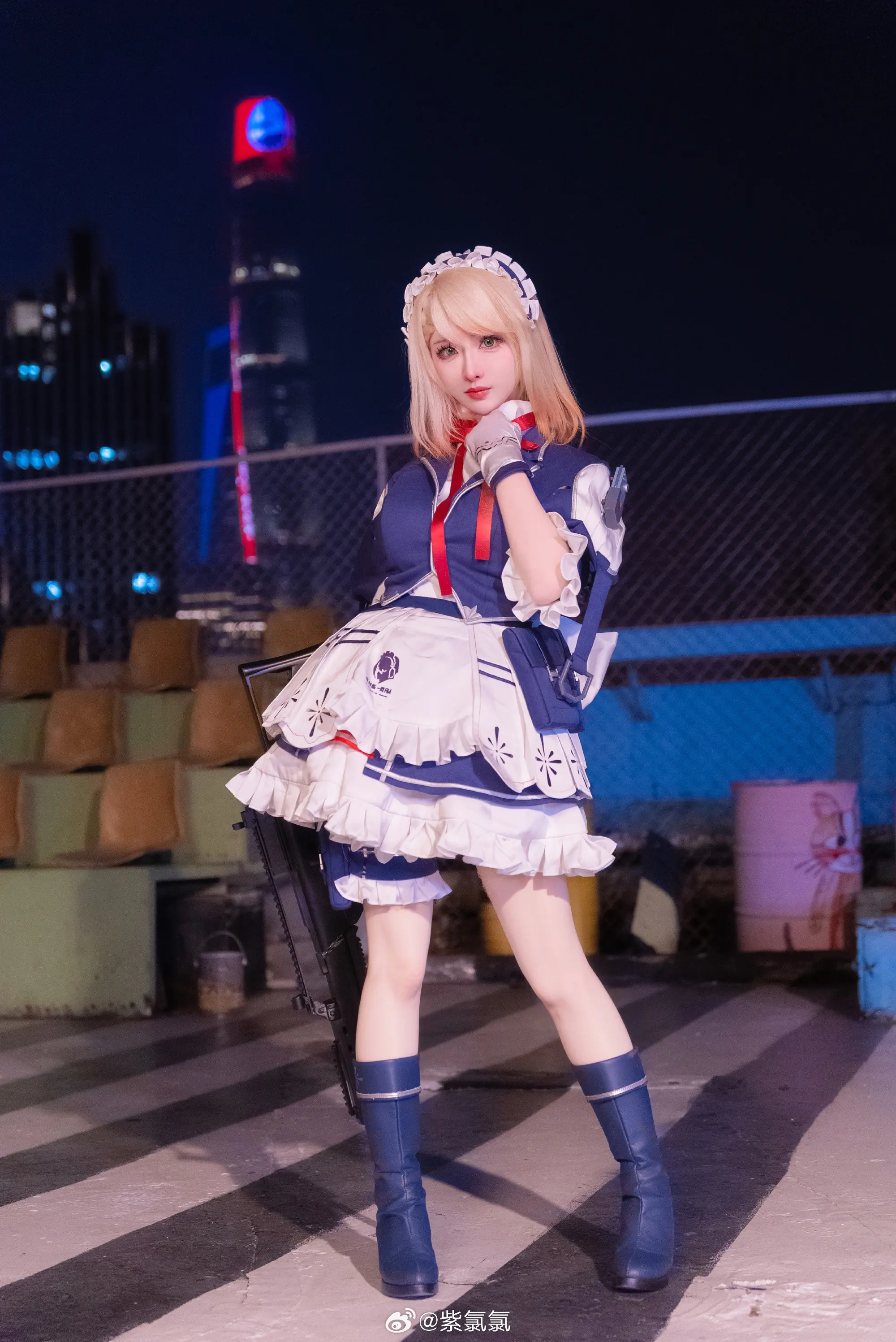 COSPLAY 桑朵莱希，为您服务，长官，今天的红茶请放心交给我吧 少前2追放@紫氯氯 COSPLAY-第9张