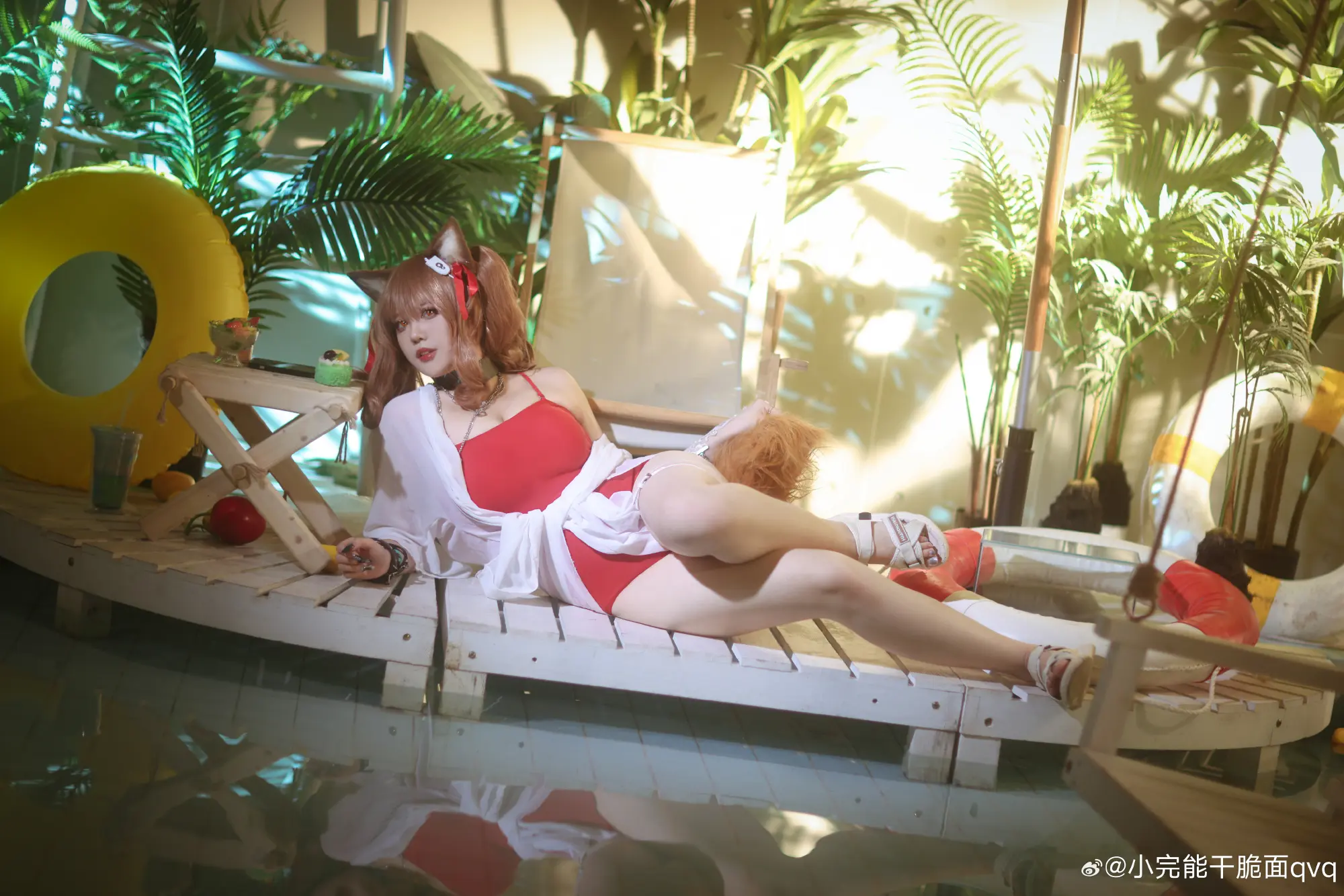 COSPLAY 明日方舟 //夏卉 FA017 - 安洁莉娜@小完能干脆面qvq COSPLAY-第9张