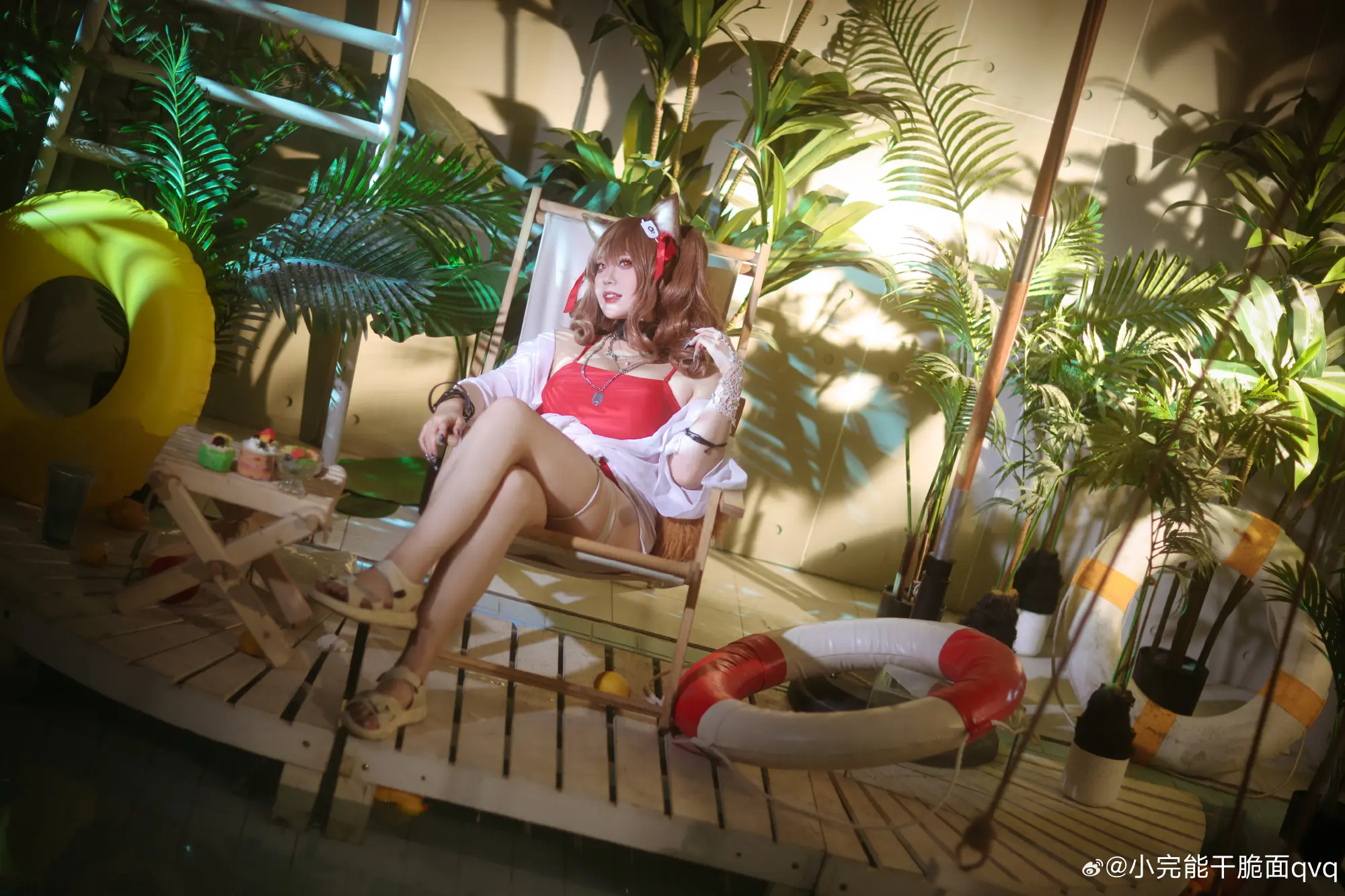 COSPLAY 明日方舟 //夏卉 FA017 - 安洁莉娜@小完能干脆面qvq COSPLAY-第10张