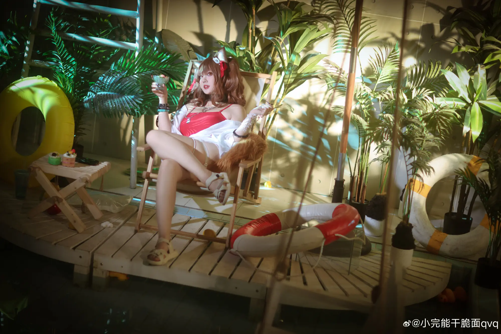 COSPLAY 明日方舟 //夏卉 FA017 - 安洁莉娜@小完能干脆面qvq COSPLAY-第12张