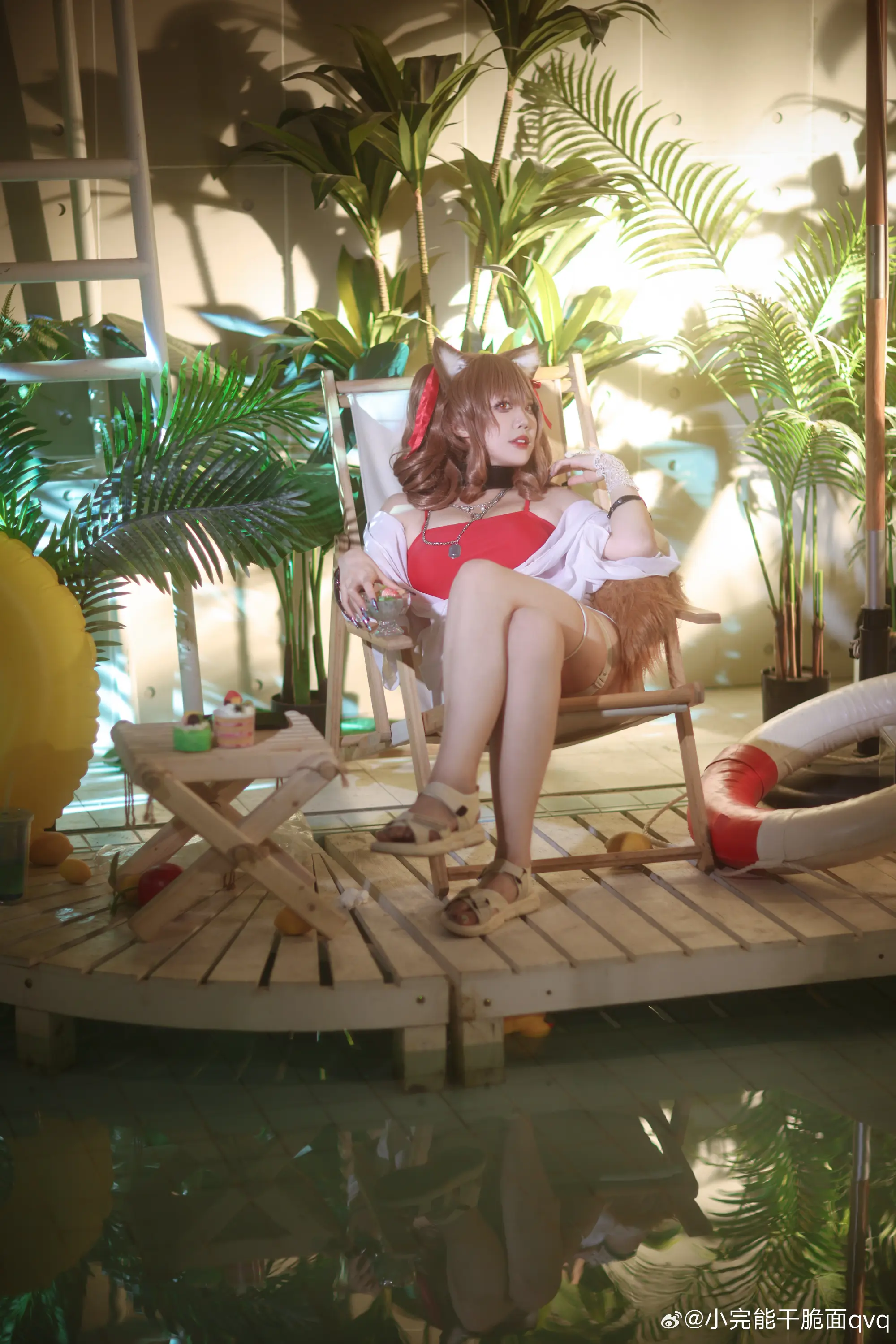 COSPLAY 明日方舟 //夏卉 FA017 - 安洁莉娜@小完能干脆面qvq COSPLAY-第13张