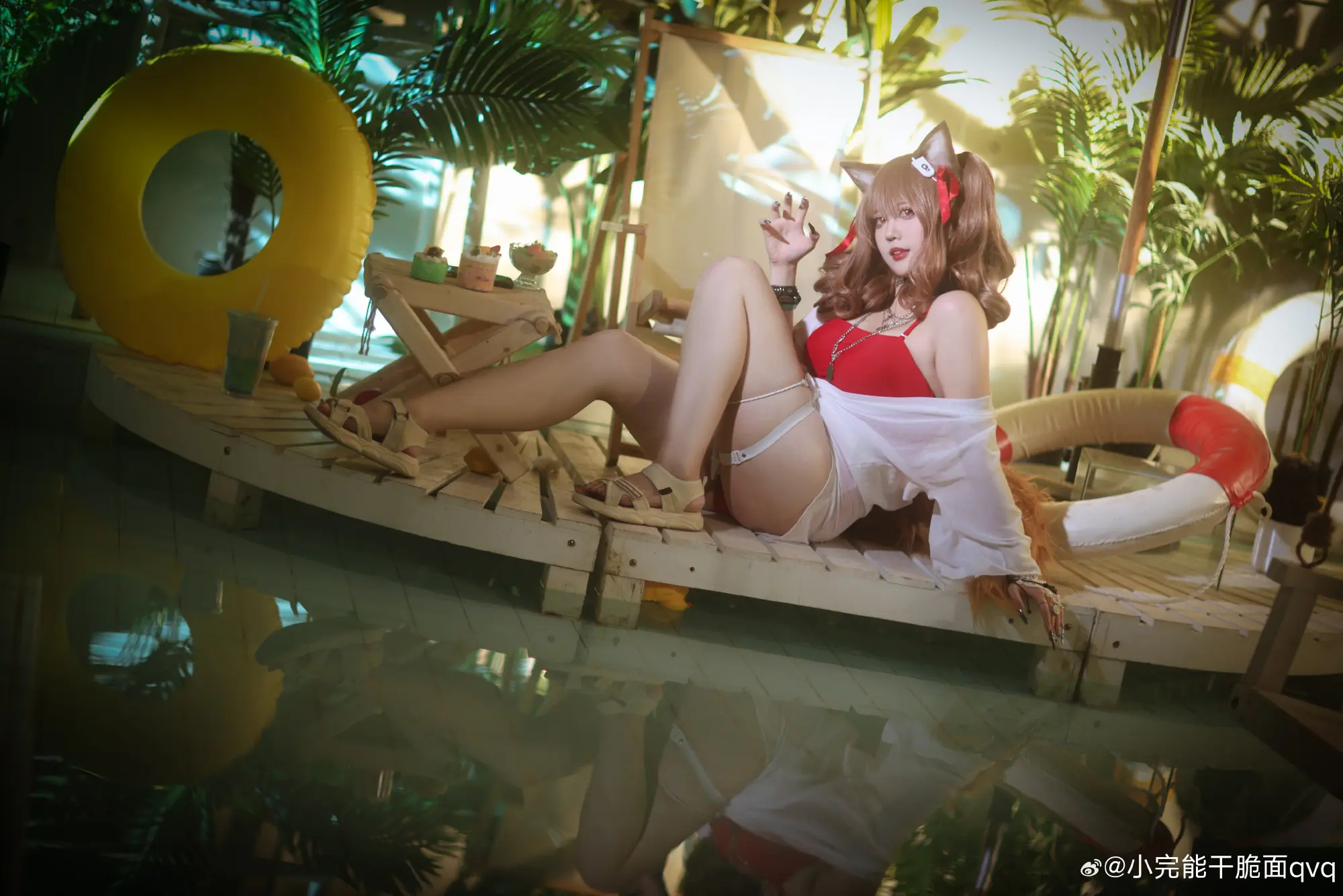 COSPLAY 明日方舟 //夏卉 FA017 - 安洁莉娜@小完能干脆面qvq COSPLAY-第14张