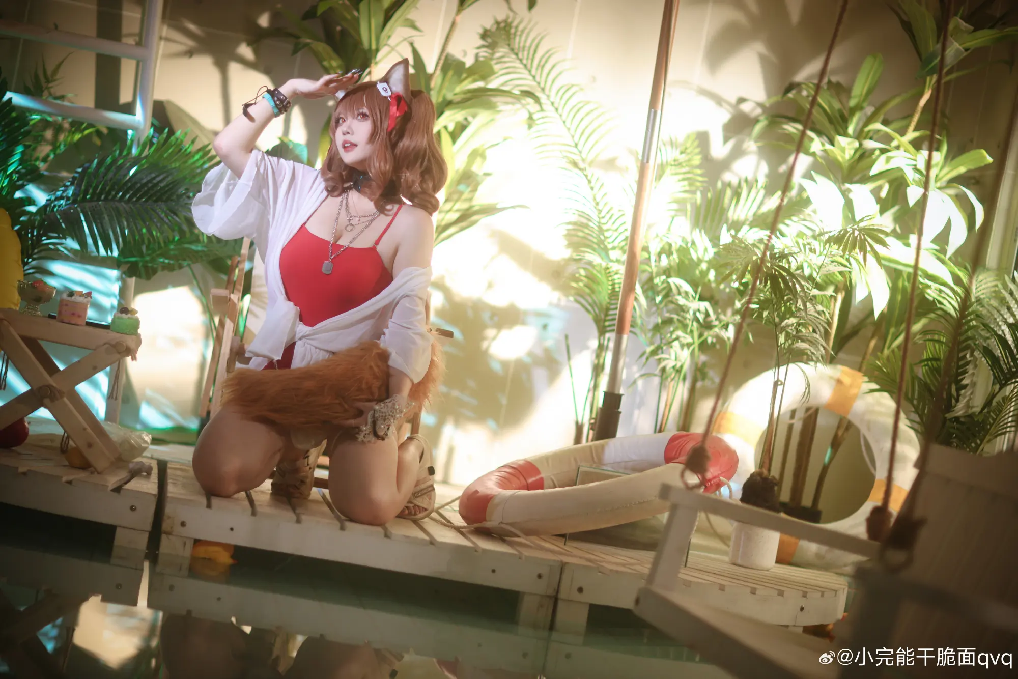 COSPLAY 明日方舟 //夏卉 FA017 - 安洁莉娜@小完能干脆面qvq COSPLAY-第16张