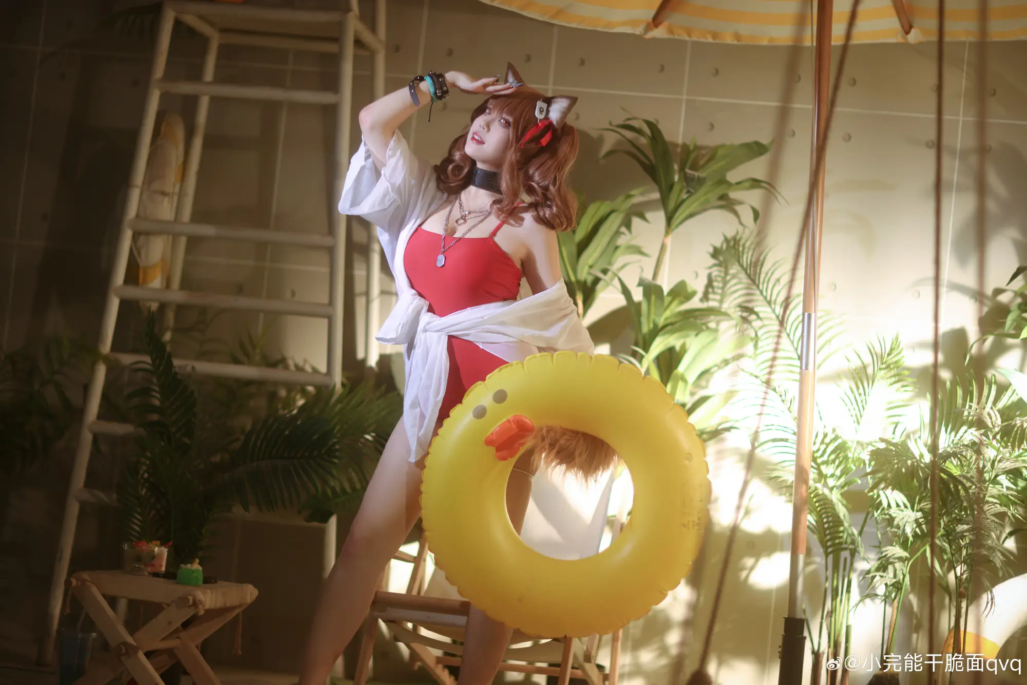 COSPLAY 明日方舟 //夏卉 FA017 - 安洁莉娜@小完能干脆面qvq COSPLAY-第7张