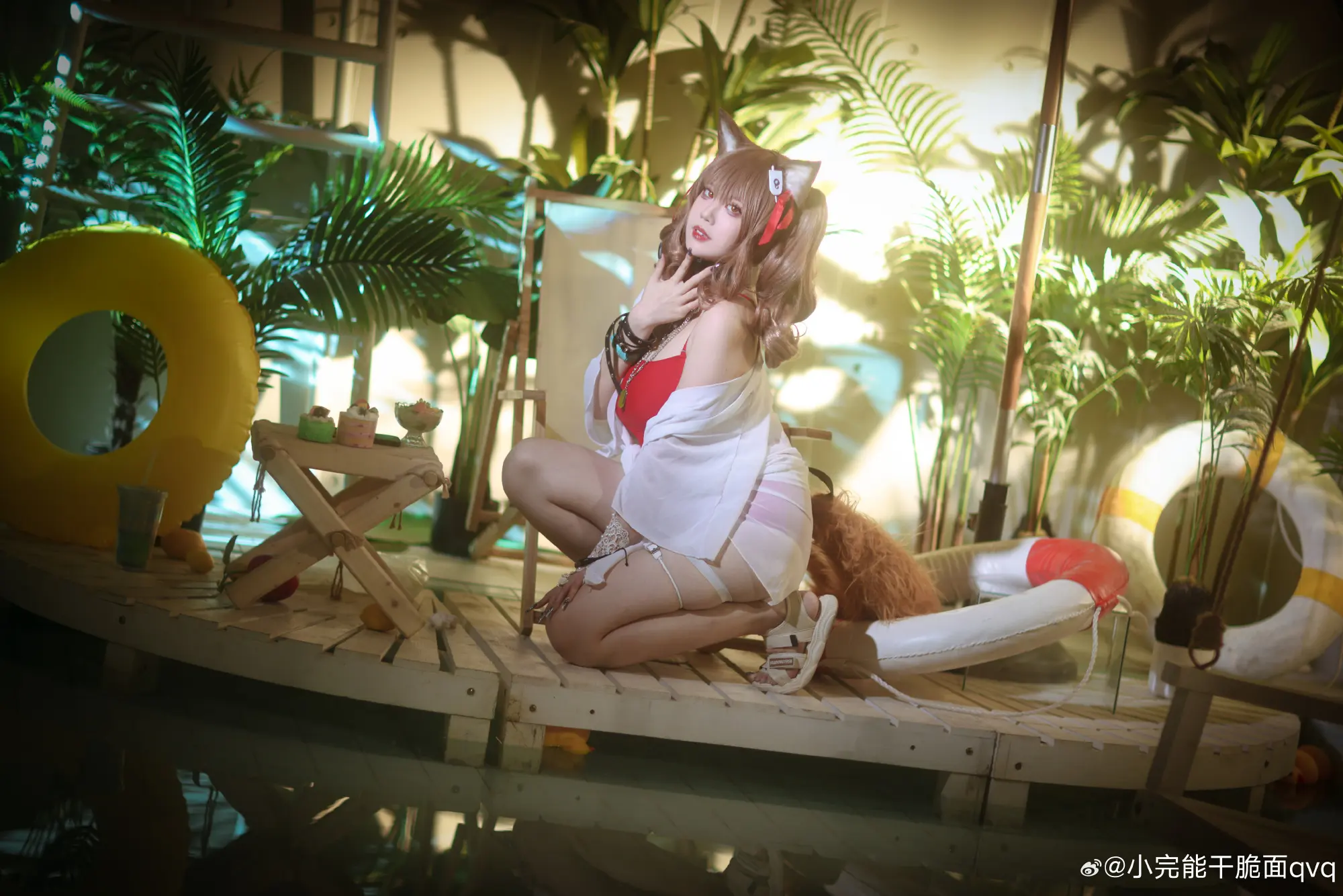 COSPLAY 明日方舟 //夏卉 FA017 - 安洁莉娜@小完能干脆面qvq COSPLAY-第5张