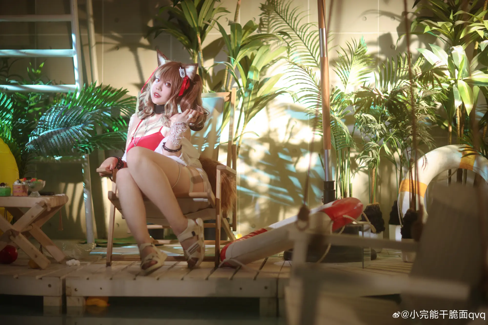 COSPLAY 明日方舟 //夏卉 FA017 - 安洁莉娜@小完能干脆面qvq COSPLAY-第4张