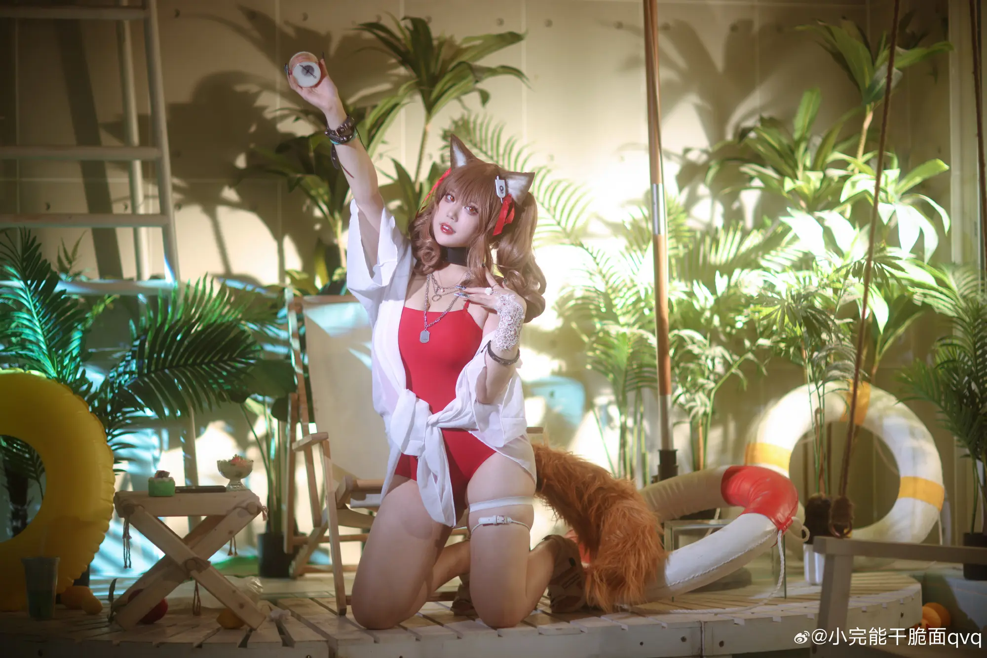 COSPLAY 明日方舟 //夏卉 FA017 - 安洁莉娜@小完能干脆面qvq COSPLAY-第2张
