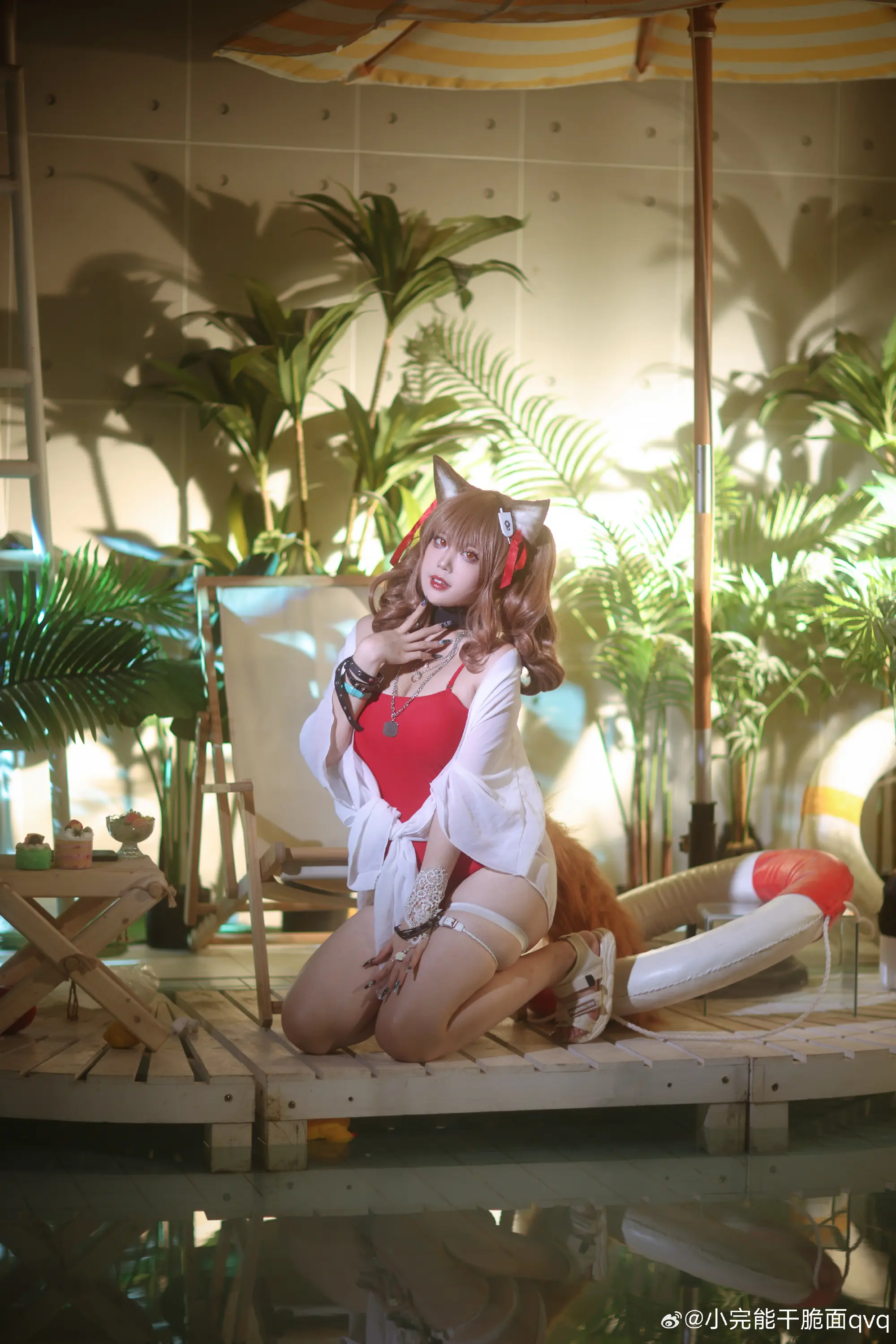 COSPLAY 明日方舟 //夏卉 FA017 - 安洁莉娜@小完能干脆面qvq COSPLAY-第3张