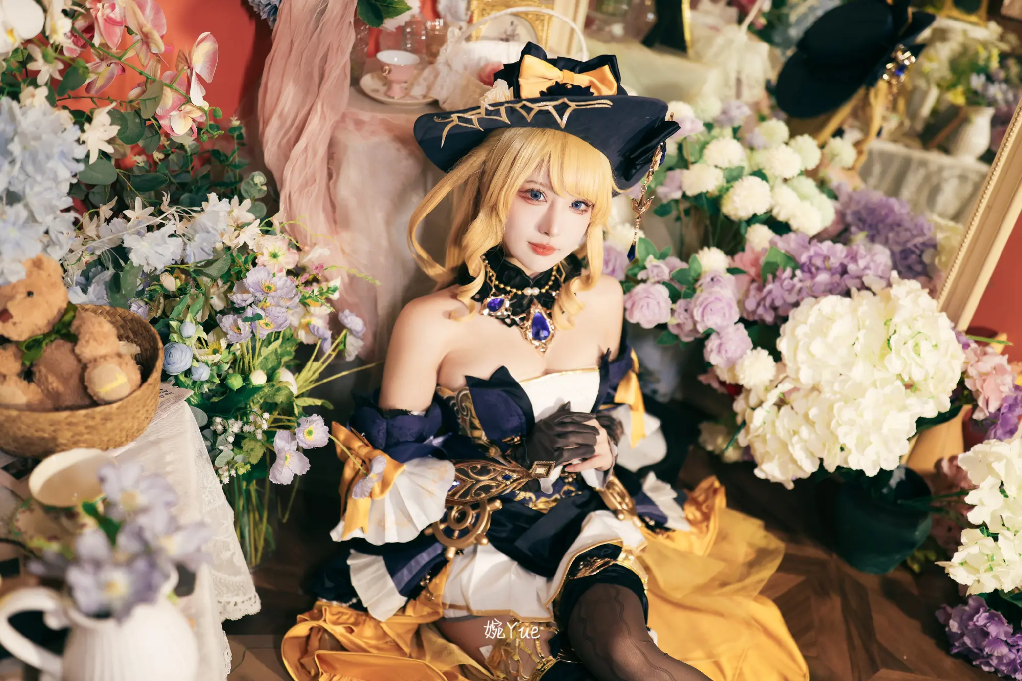 COSPLAY 原神 娜维娅cos@-婉Yue-目标减到99斤 COSPLAY-第2张