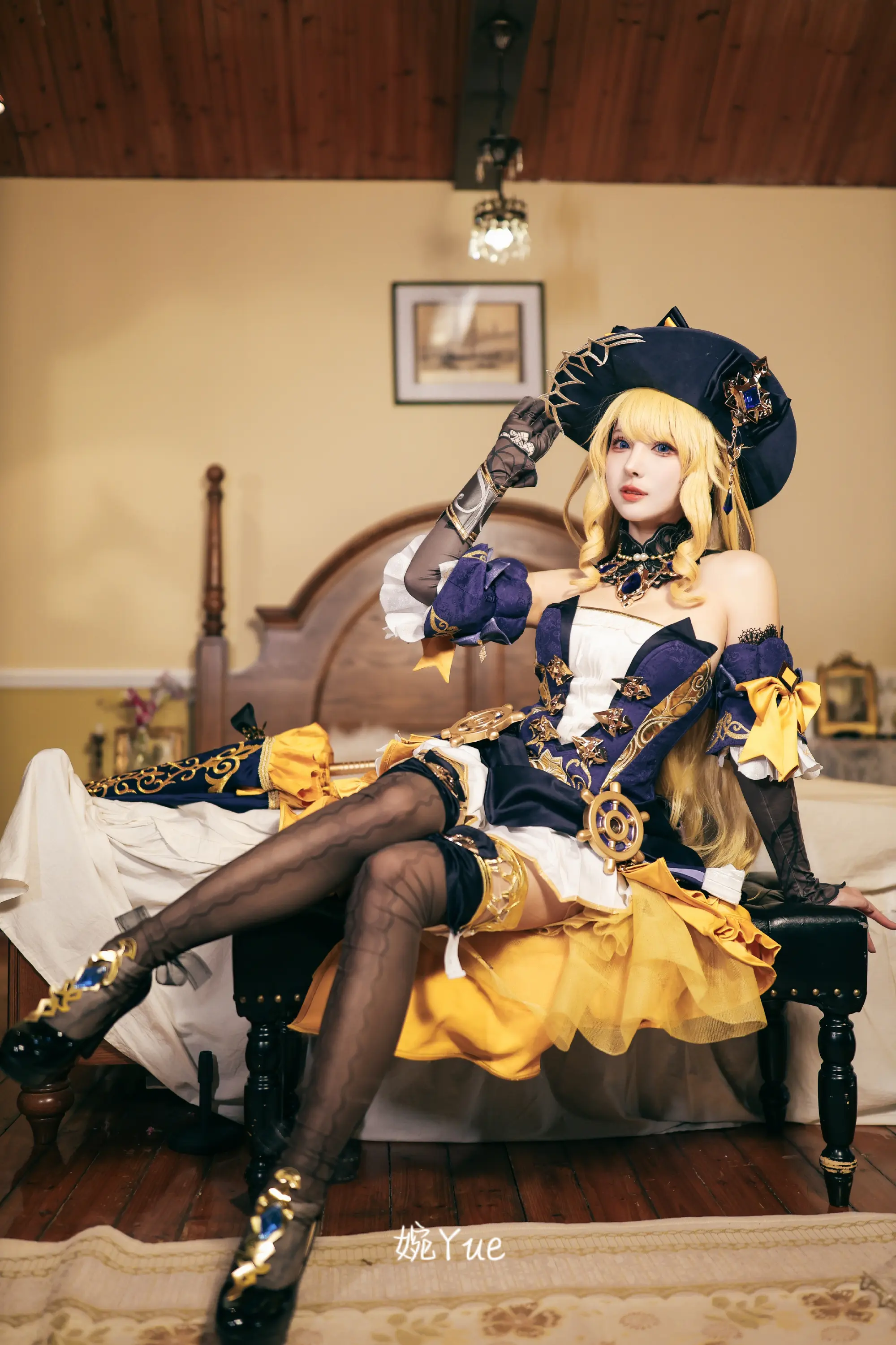 COSPLAY 原神 娜维娅cos@-婉Yue-目标减到99斤 COSPLAY-第3张