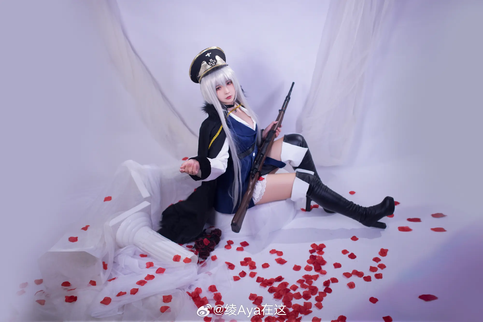 COSPLAY 毛瑟98K，为您效劳。让我为您扫除前方的障碍吧 少女前线@绫Aya在这 COSPLAY-第4张