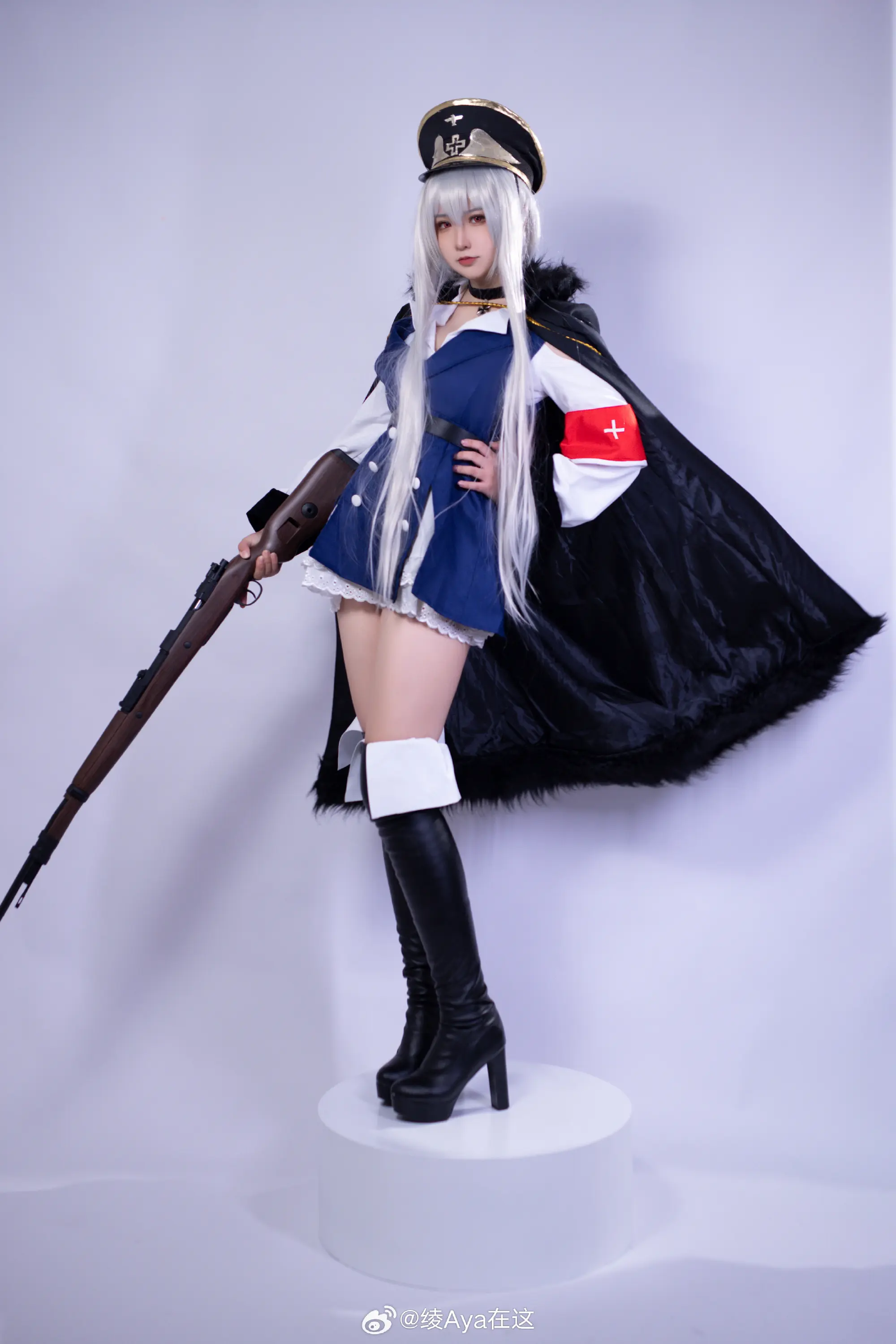 COSPLAY 毛瑟98K，为您效劳。让我为您扫除前方的障碍吧 少女前线@绫Aya在这 COSPLAY-第5张