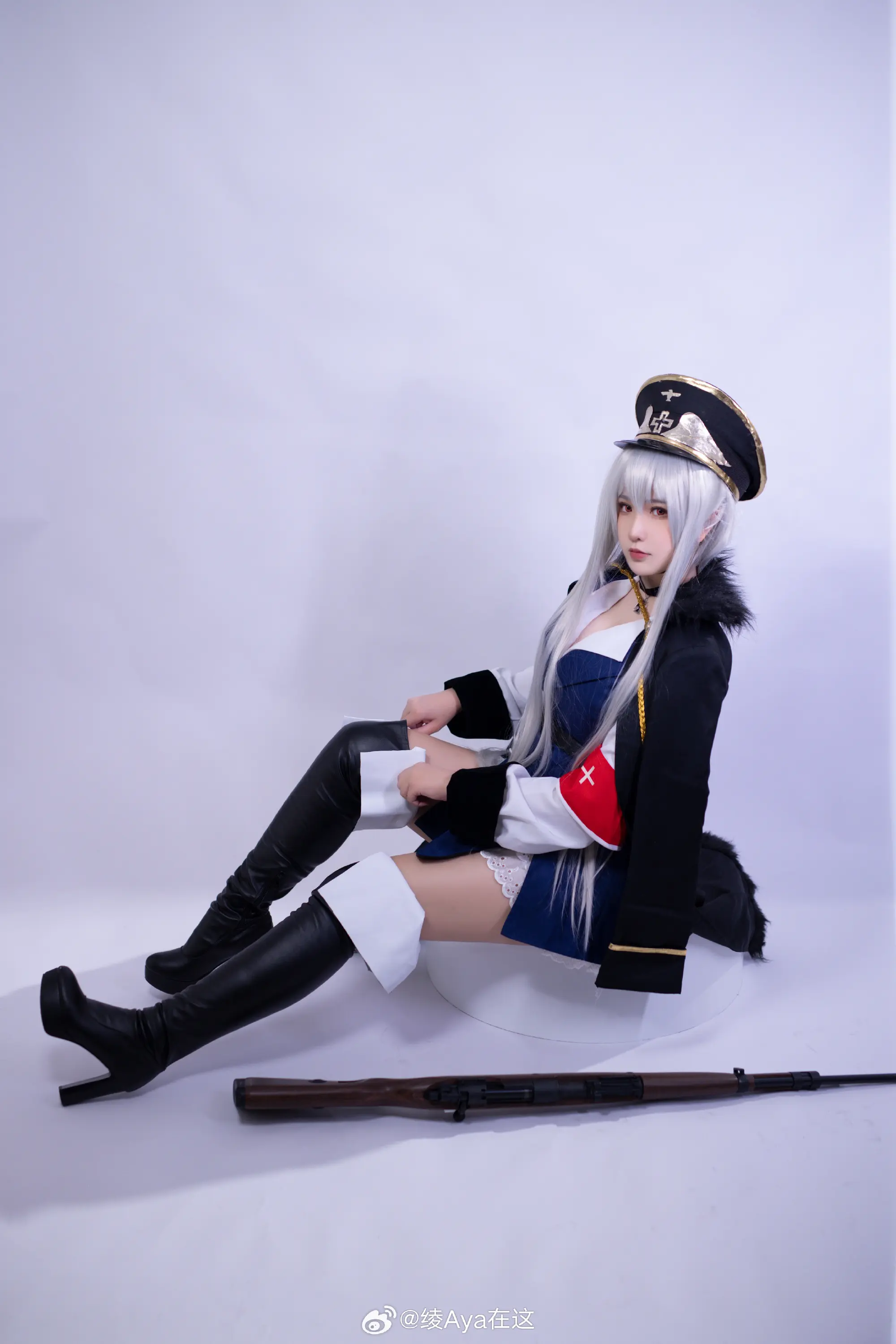 COSPLAY 毛瑟98K，为您效劳。让我为您扫除前方的障碍吧 少女前线@绫Aya在这 COSPLAY-第7张