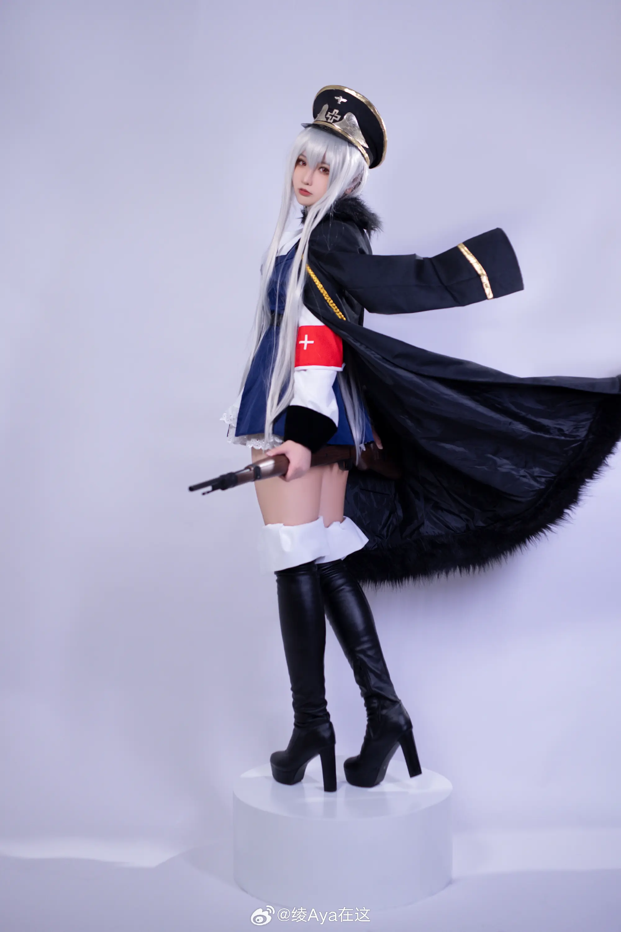 COSPLAY 毛瑟98K，为您效劳。让我为您扫除前方的障碍吧 少女前线@绫Aya在这 COSPLAY-第9张